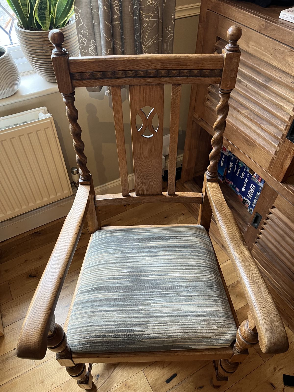 Barley Twist Armchair / Throne Chair photo furniture
