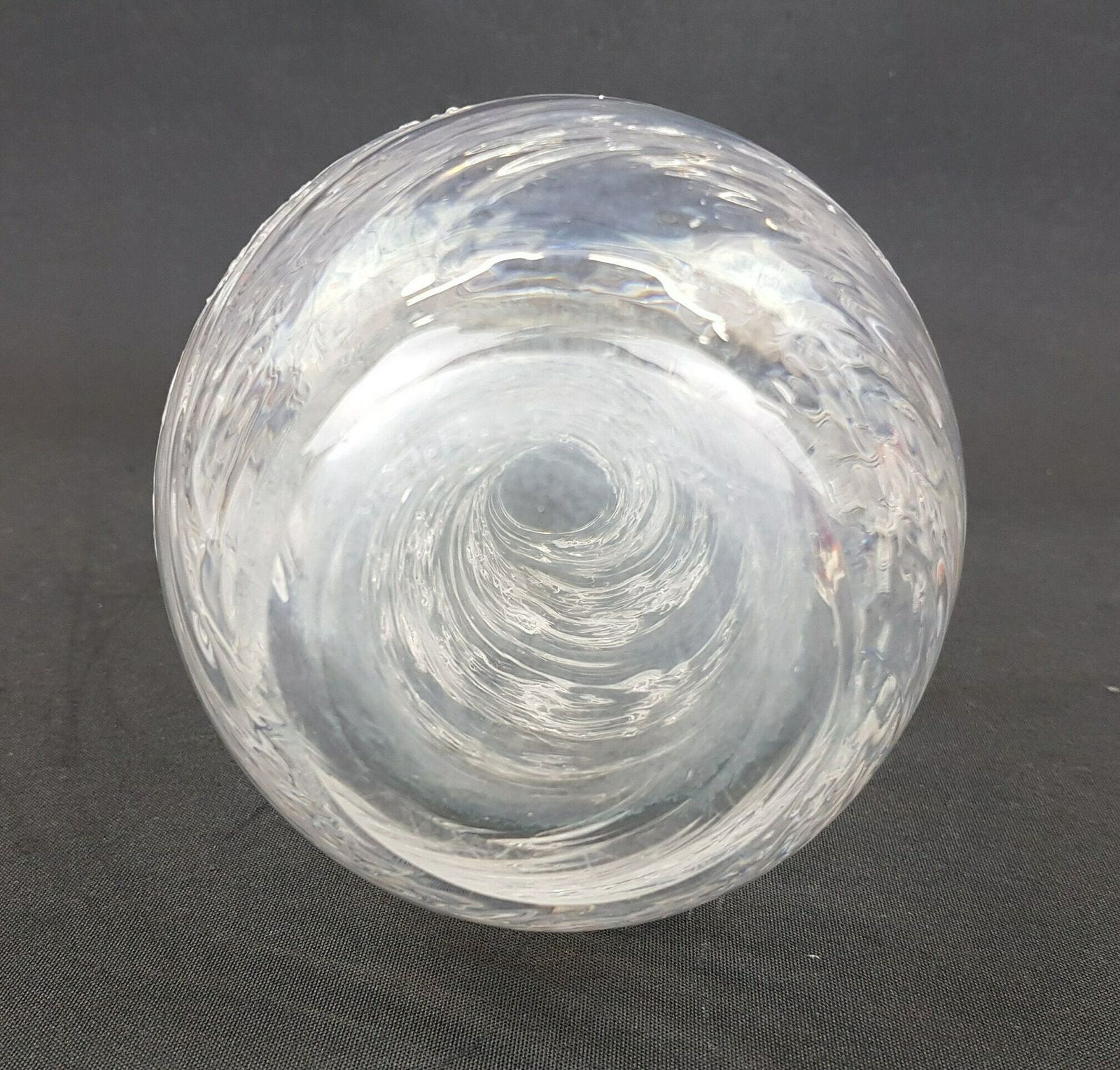Vintage 1960s Maleras Glasbruk Swedisch Art Vase, Signed By Folke Walving photo 76.0