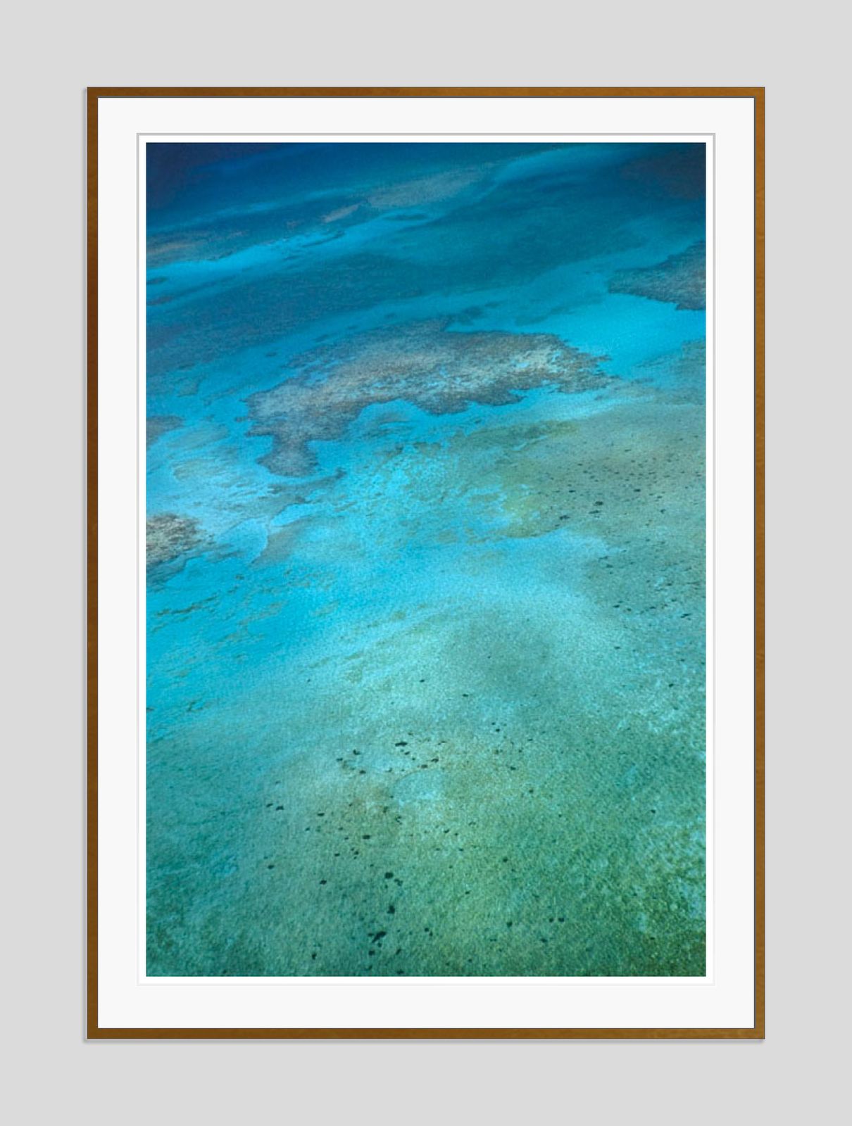 A Seaview In Nassau By Toni Frissell Oversize Archival Pigment Print Framed In Brown
