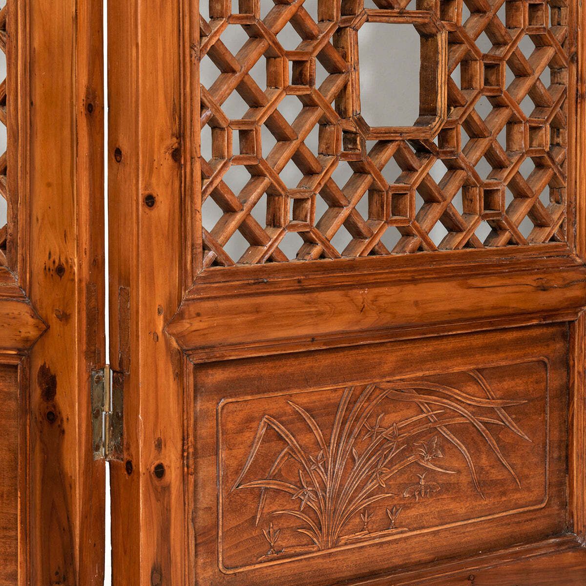 Four Seasons Antique Carved Screen photo vinterior