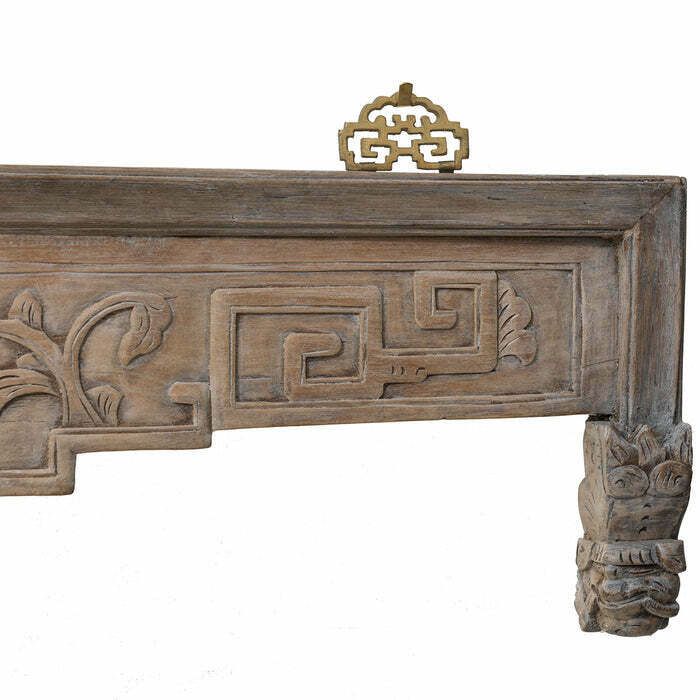 Carved Antique Lintel In Natural Finish photo furniture