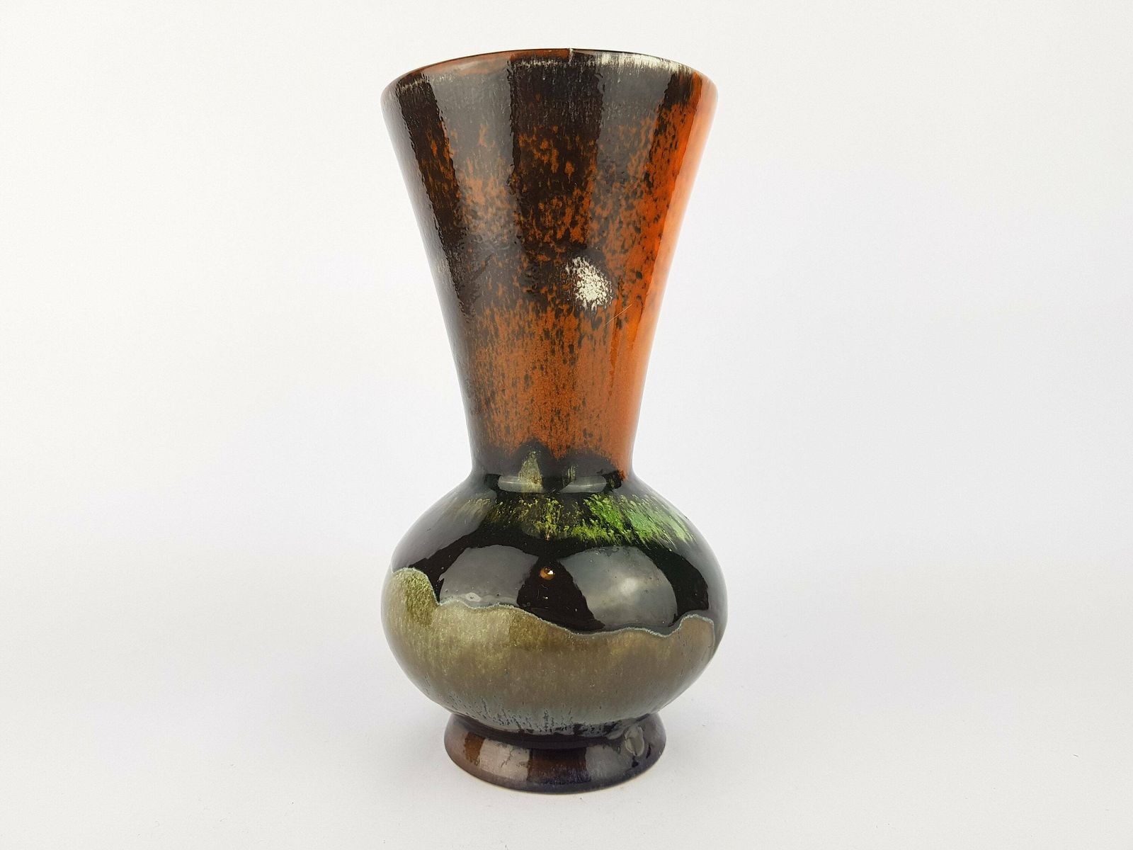 Vintage Kil Keramicna (Keramicna Industrija Liboje) Multi Coloured Vase Yugoslavia 1970s