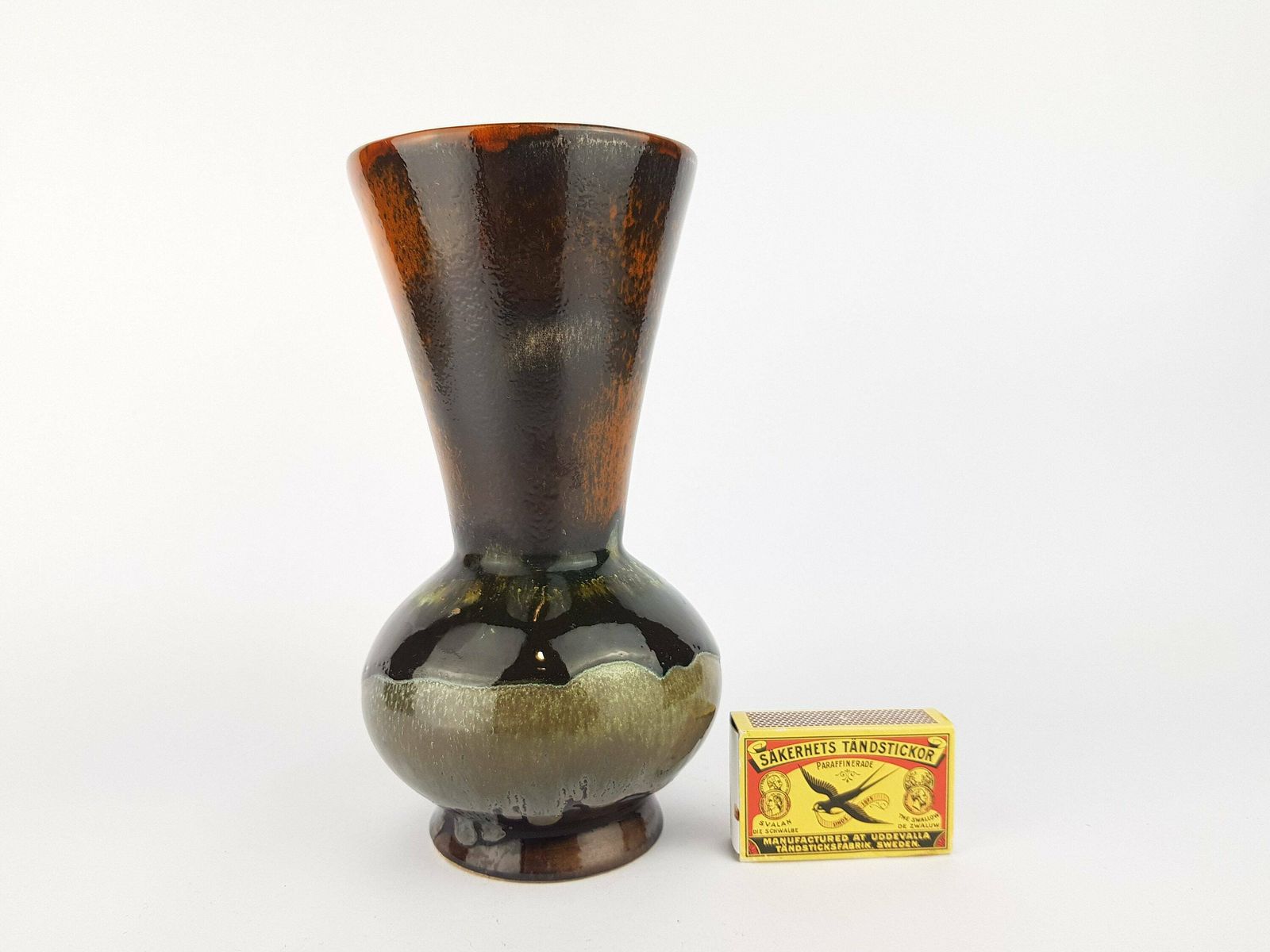 Vintage Kil Keramicna (Keramicna Industrija Liboje) Multi Coloured Vase Yugoslavia 1970s photo furniture