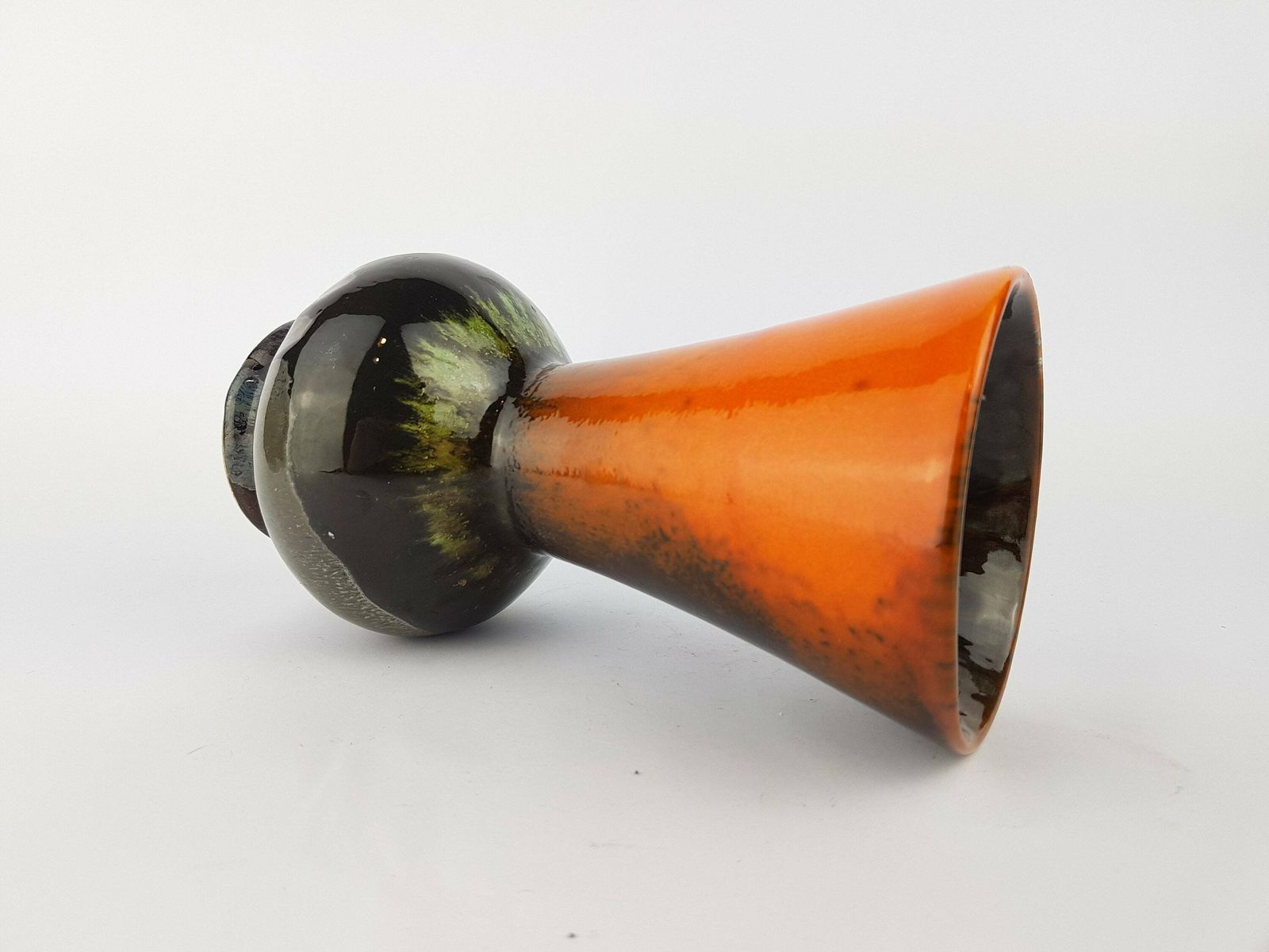 Vintage Kil Keramicna (Keramicna Industrija Liboje) Multi Coloured Vase Yugoslavia 1970s photo for sale