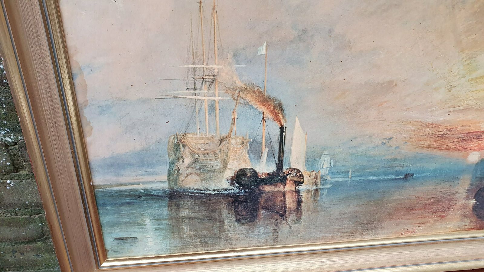 Iconic Classic Vintage Turner Print Turner The Fighting Temeraire Ship’ Jmw Turner Print Masterpiece photo vinterior