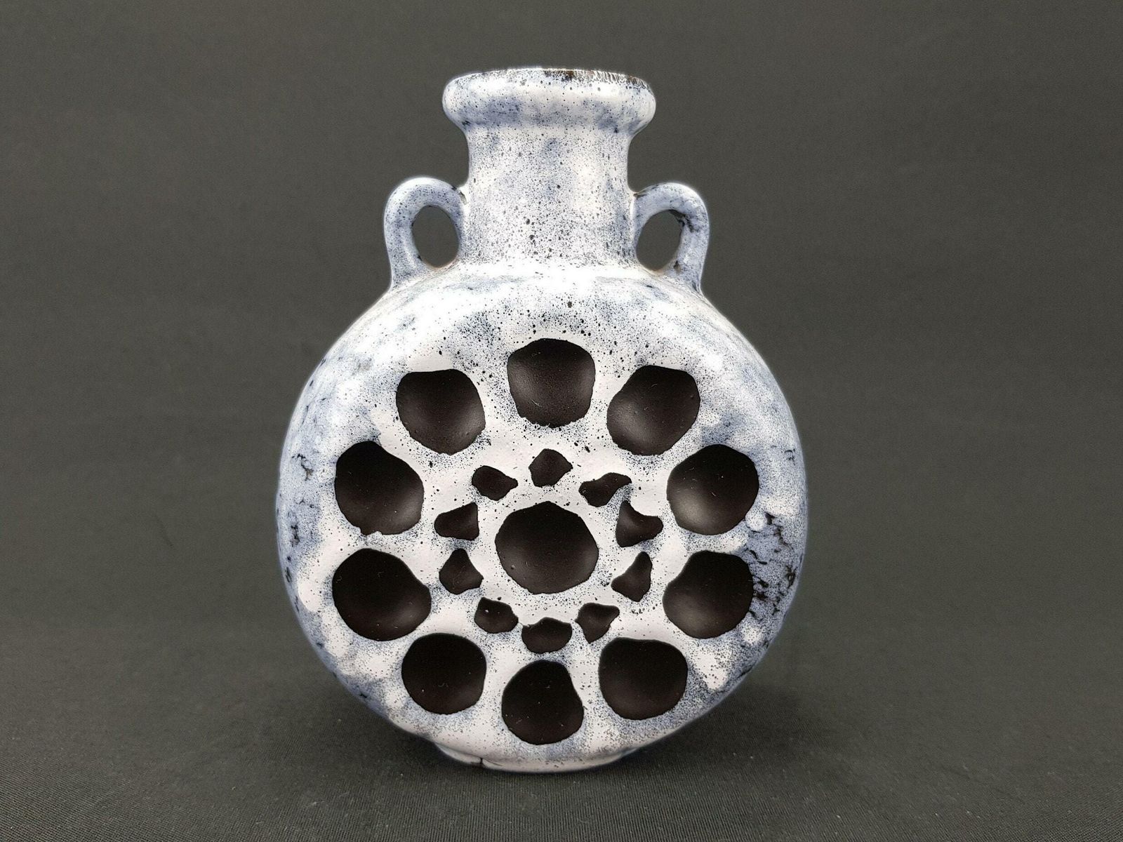 Vintage Veb Strehla Vase, East German Pottery 60 70s