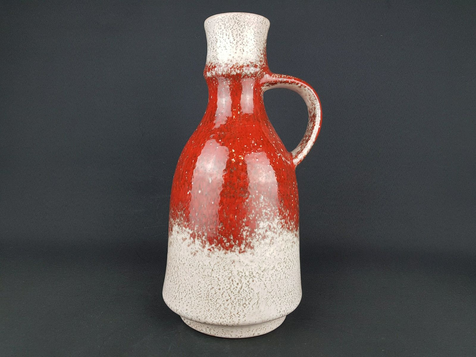 Vintage Karlsruher Majolika Oxblood Vase 9029 By Friedegart Glatzle 1960s