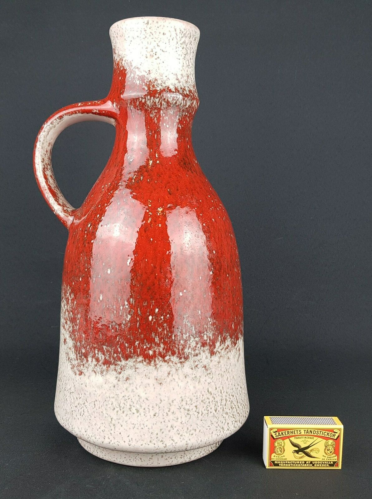 Vintage Karlsruher Majolika Oxblood Vase 9029 By Friedegart Glatzle 1960s photo furniture