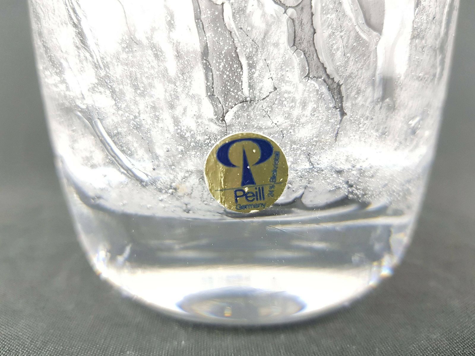 Vintage 1970s Peill Und Putzler Glass Vase West Germany photo for sale