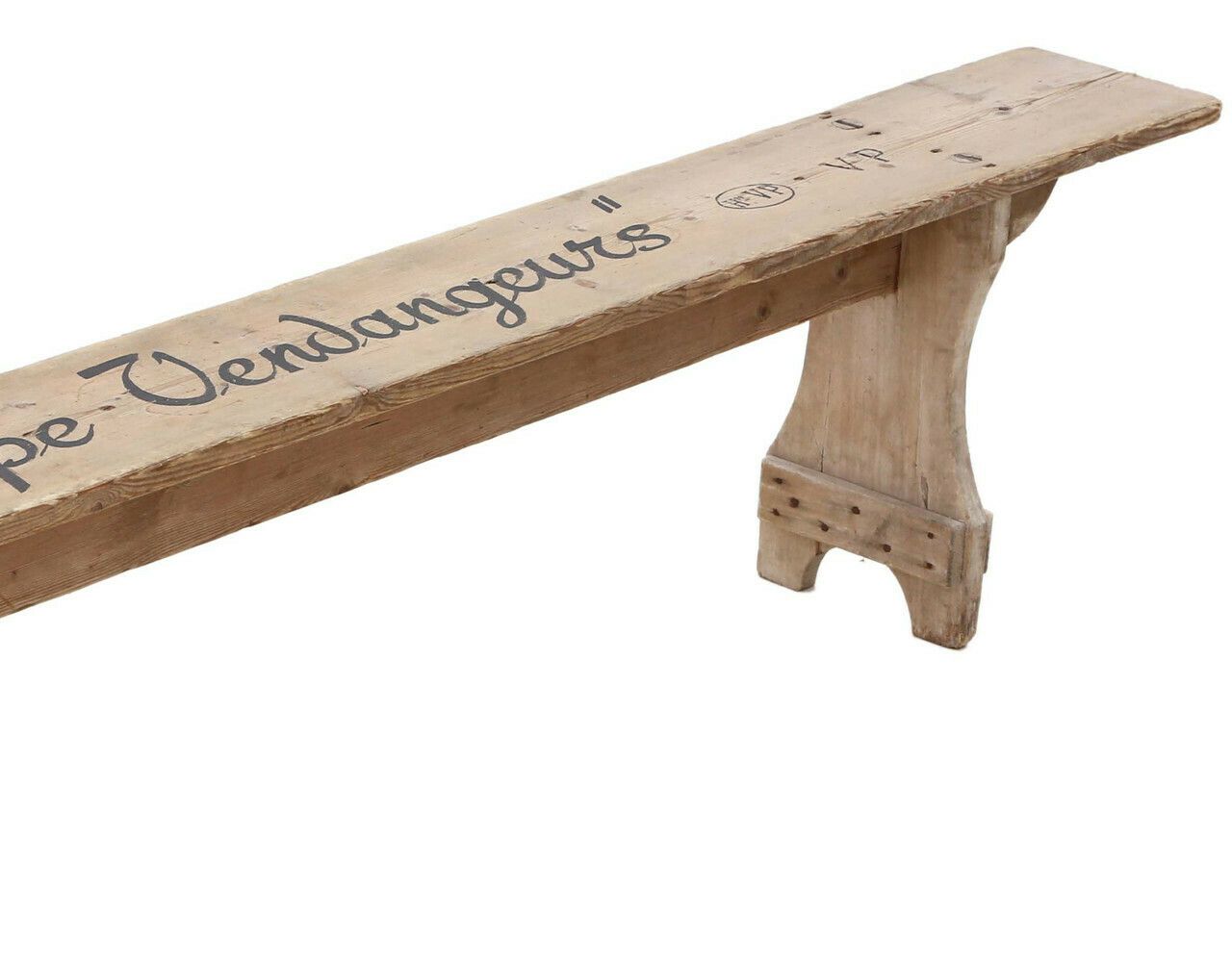 Antique Champagne Grape Picking Tasting Or Garden Dining Bench From Early 20th Century photo furniture