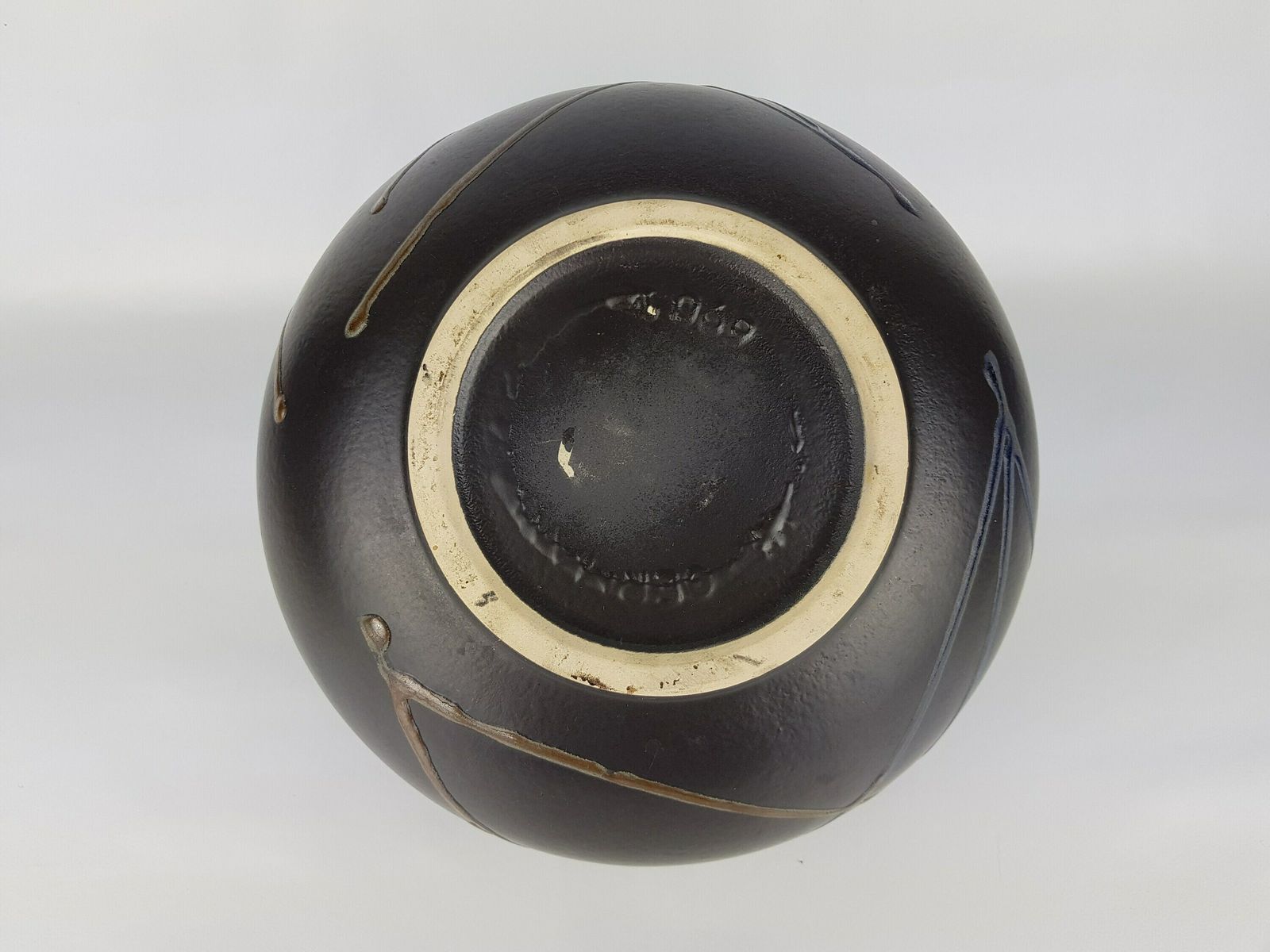 Vintage Bay Keramik Fat Lava Xl Disk Vase West German Pottery 690 17 photo 76.0