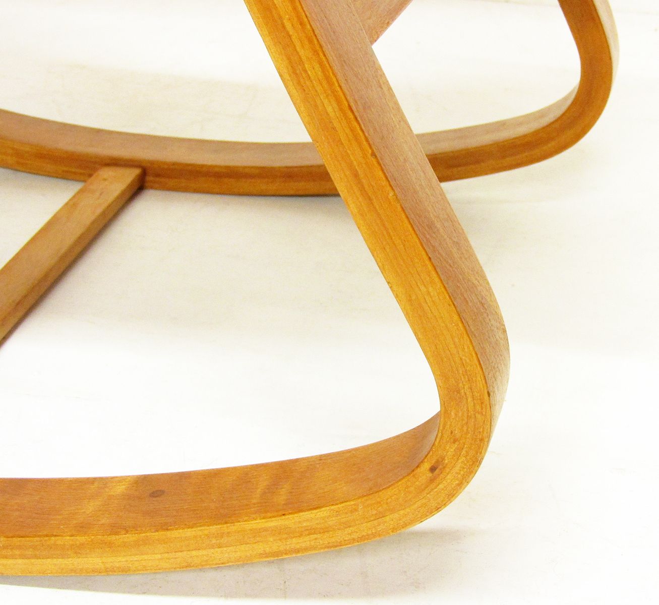 1940s Swedish Modernist Bent Ply Rocking Chair In Birch By Gustaf Axel Berg photo vintage