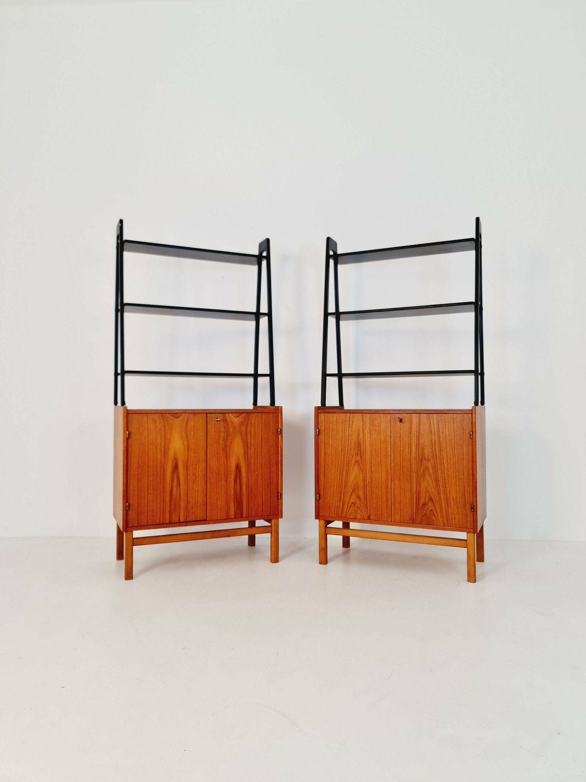 Free Standing Vintage Bookshelf System/ Book Case Teak By Bengt Ruda, 1960s photo furniture