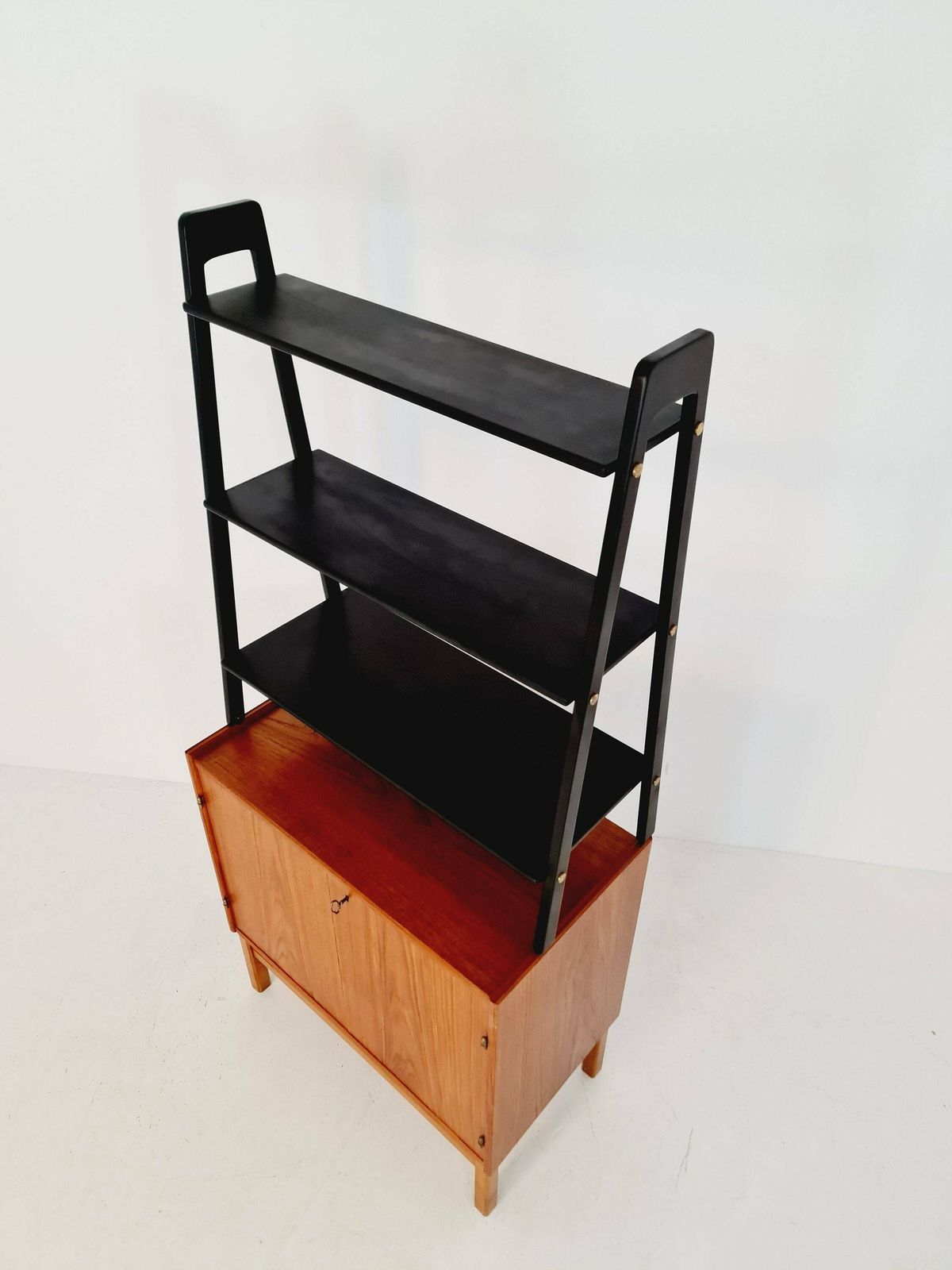 Free Standing Vintage Bookshelf System/ Book Case Teak By Bengt Ruda, 1960s photo vinterior