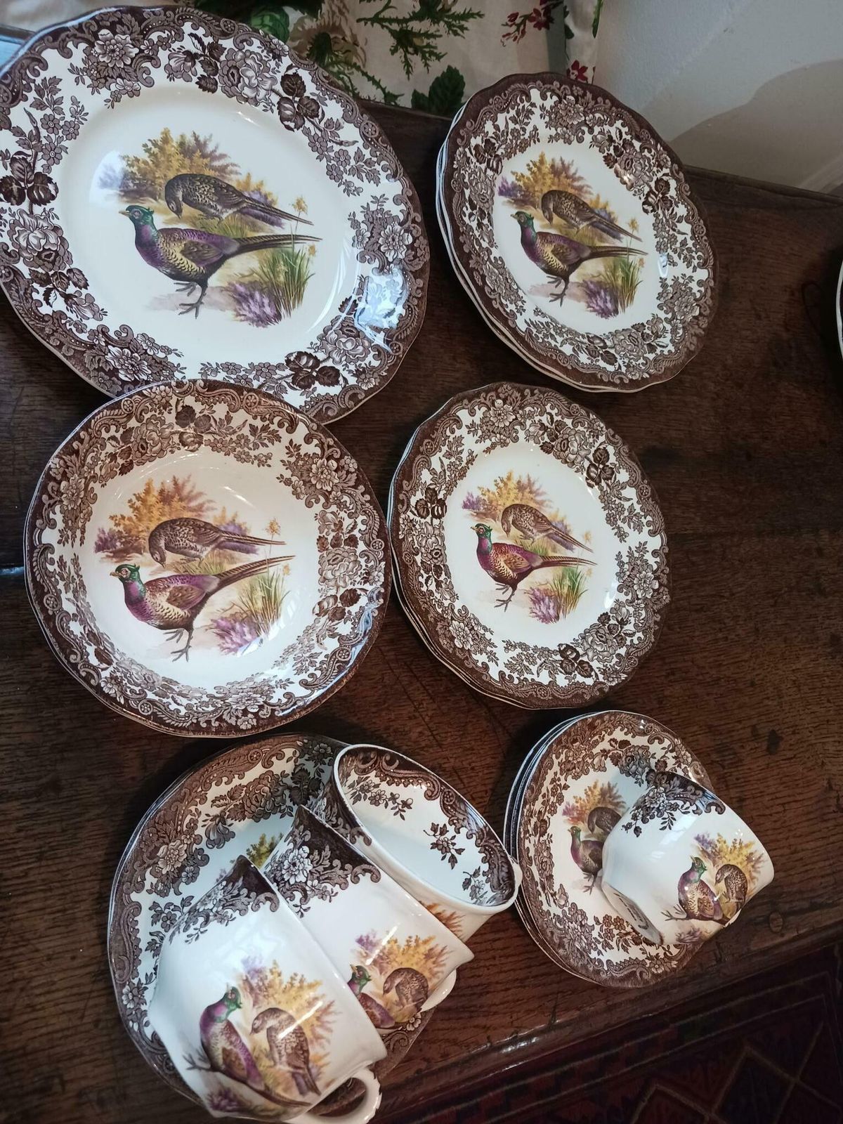 Royal Worcester Pallissy Game Series Birds  6 Person Table Setting photo 250.0