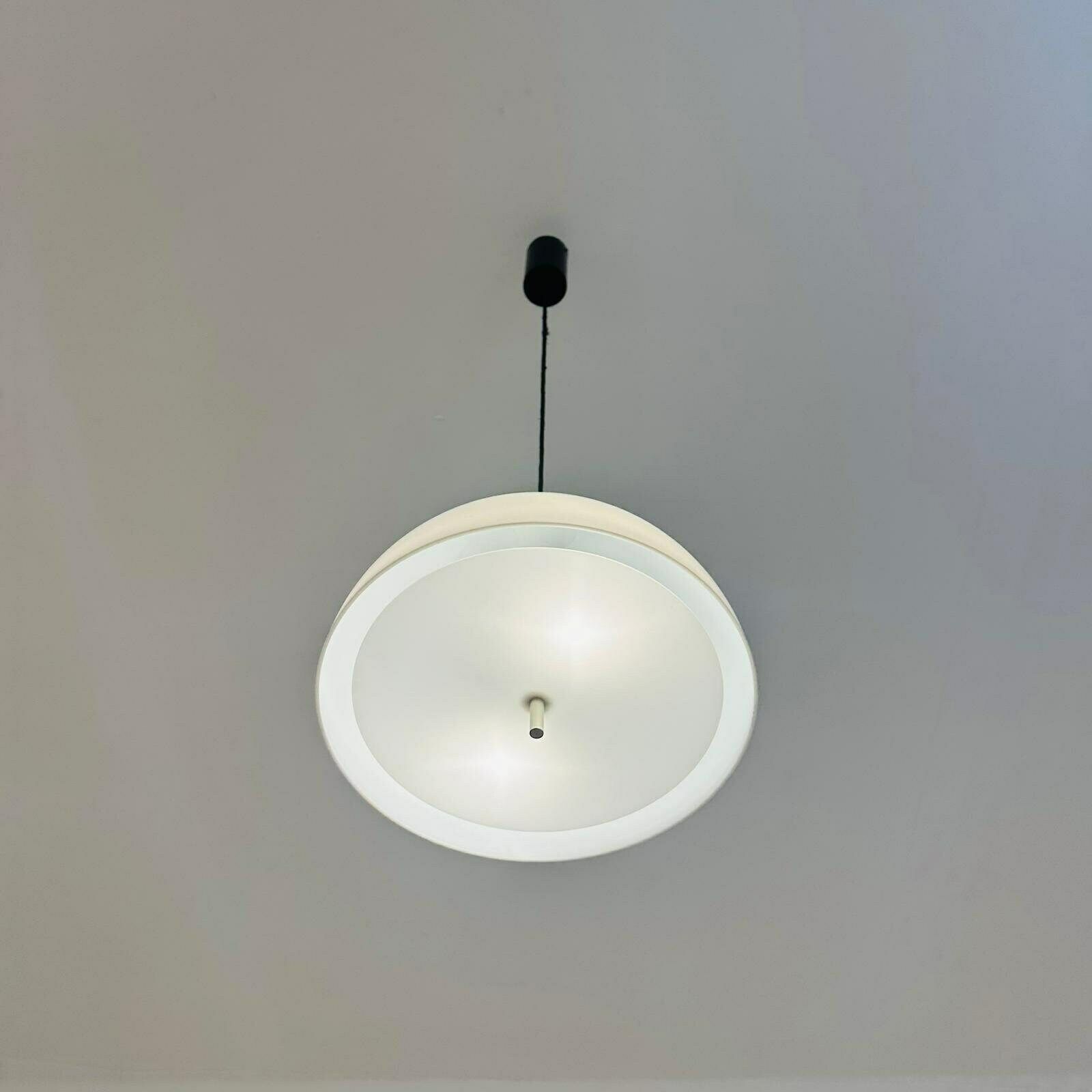 Space Age Dome Pendant White Lamp From The Well Known Manufacturer Staff Leuchten, Germany. photo Lighting