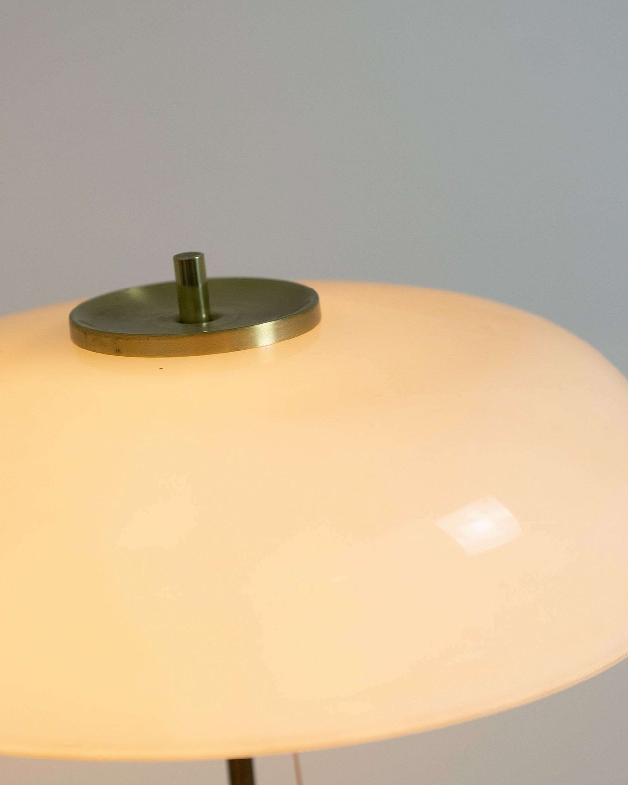 Rare Mid Century German Mushroom Brass & Plastic Table Lamp By Cosack Leuchten, Germany 1970s photo buy