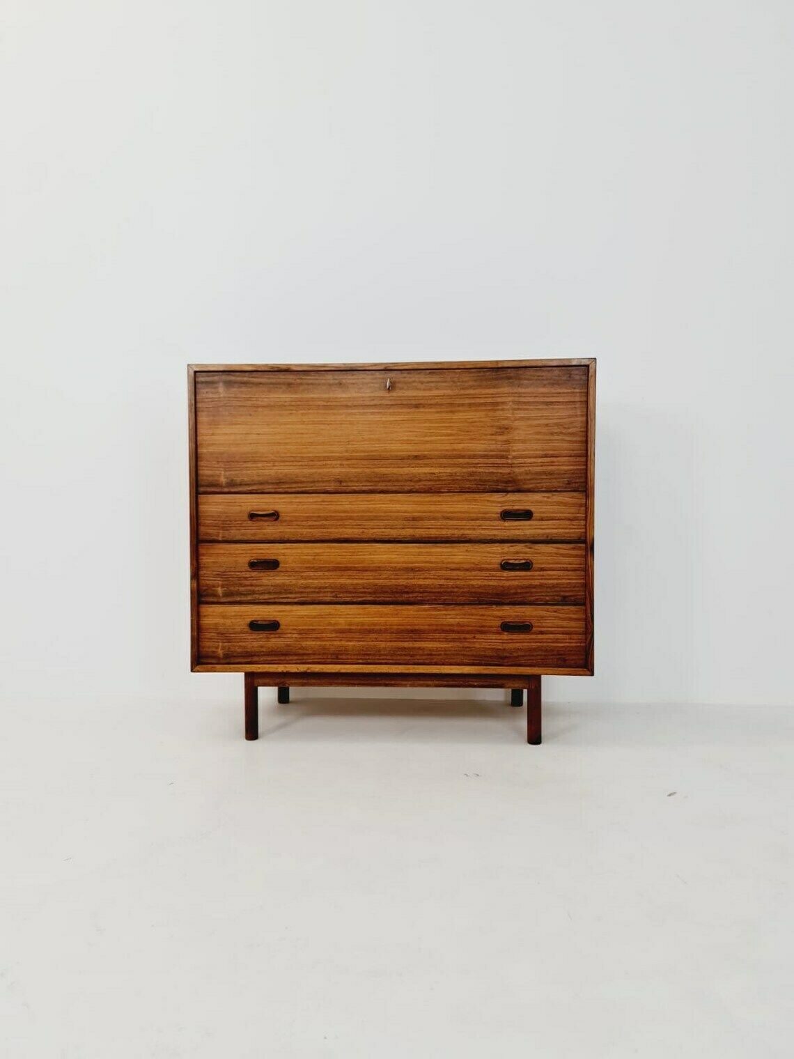 Mid Century Danish Modern Rosewood Chest Of Drawers Bar By Peter Hvidt 1960s photo furniture
