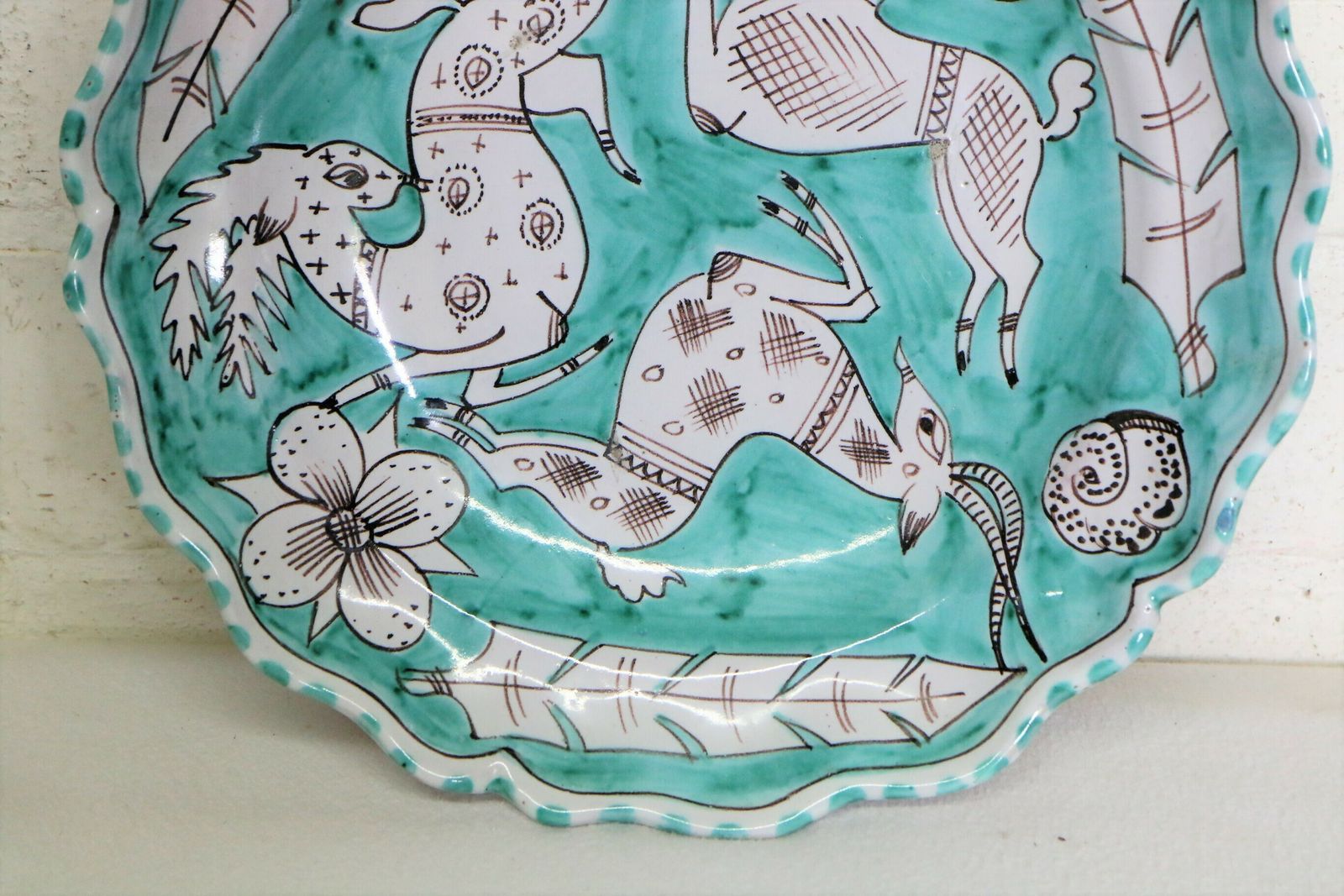 I.C.A.V Giordano Vietri Ceramic Bowl Mid Century 1950s Italian Ceramic photo Home Decor