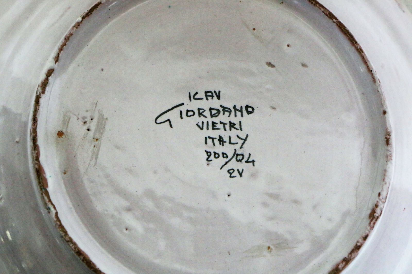 photo for sale I.C.A.V Giordano Vietri Ceramic Bowl Mid Century 1950s Italian Ceramic