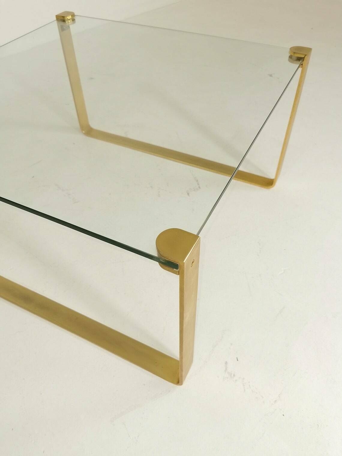 Brass Coffee Table By Friedrich Wilhelm Möller For Ronald Schmitt, 1970s photo vinterior