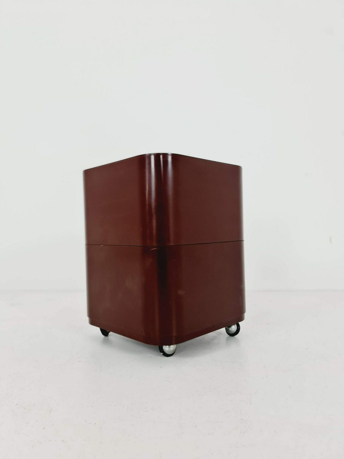 Brown Componibili Square Serving Trolley By Anna Castelli For Kartell   Italy 1960s Model 4970 photo Furniture