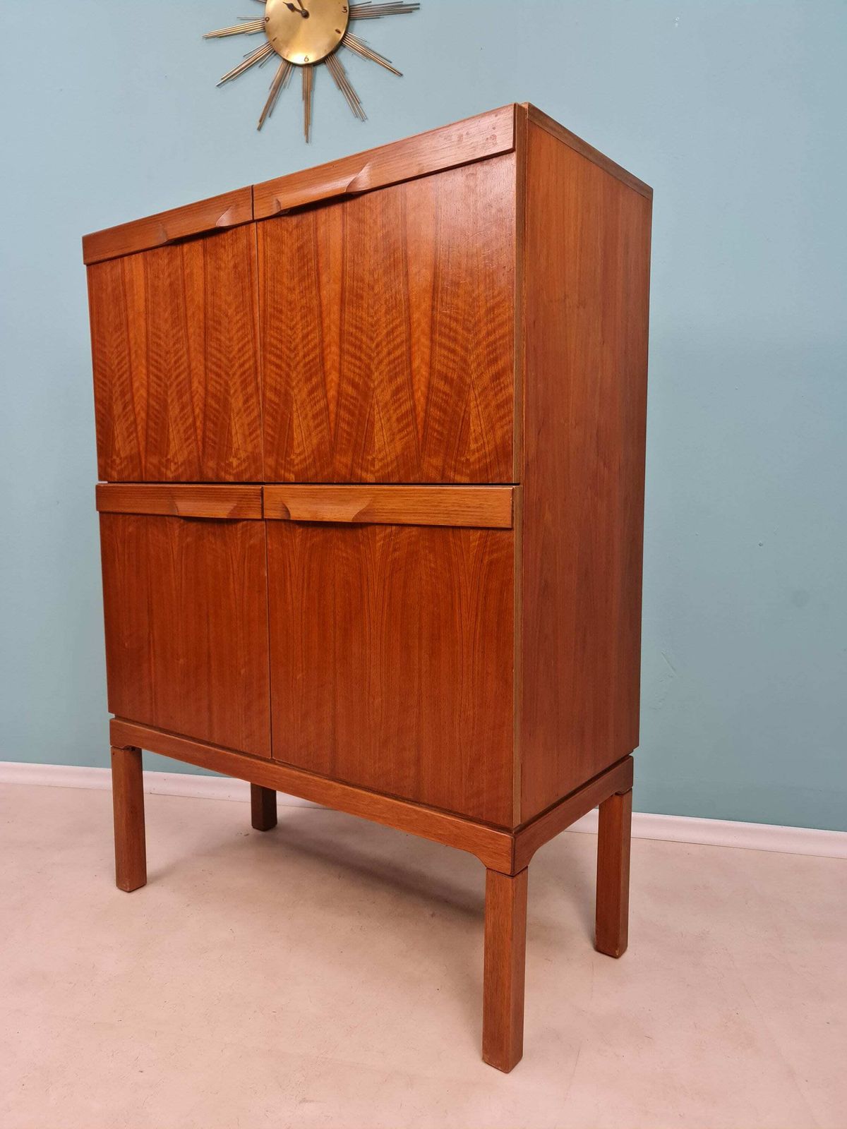 Highboard Walnut Sideboard From The 50s German By Palette Work Furniture Modern Walnut photo Furniture