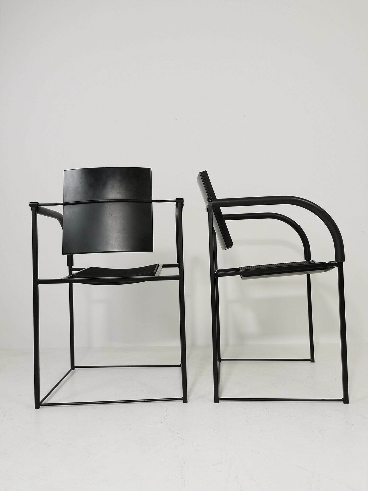 1 Of 2 Maurizio Peregalli "Comoda" Chair For Zeus Noto Minimal Postmodern 1980s photo for sale