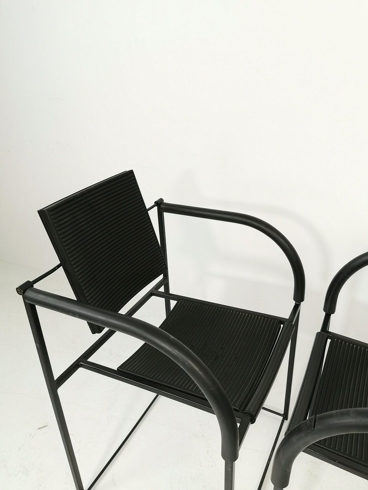 1 Of 2 Maurizio Peregalli "Comoda" Chair For Zeus Noto Minimal Postmodern 1980s photo vinterior