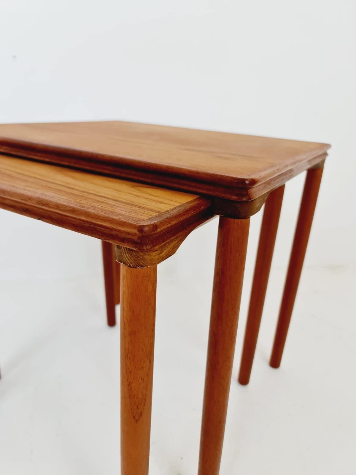 Mid Century Danish Teak Nesting Tables By Ew Bach For Møbelfabrikken, 1960s, Set Of 2 photo furniture