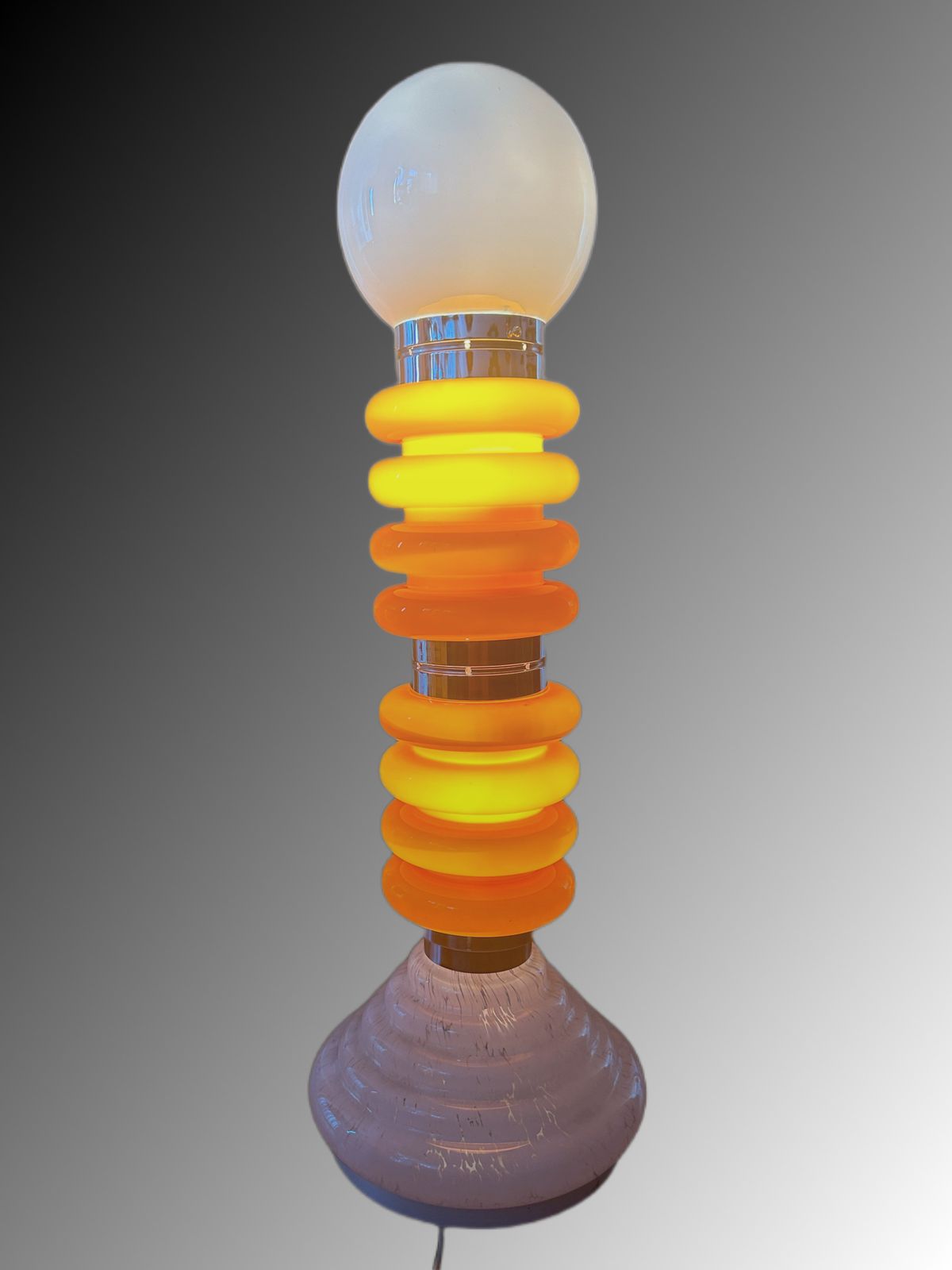 photo for sale Space Age Murano Glass Floor Lamp By Carlo Nason For Mazzega, Italy, 1960s