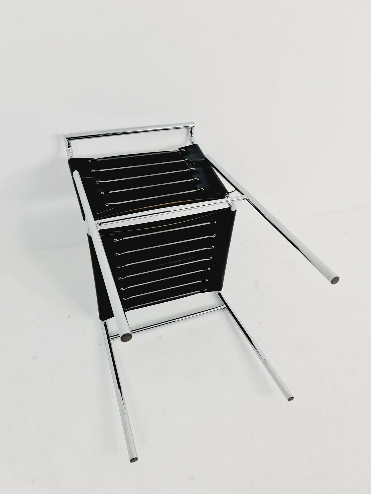 Classicon Roquebrune Chair In Black With Chrome Legs By Eileen Gray, 1970s photo vintage
