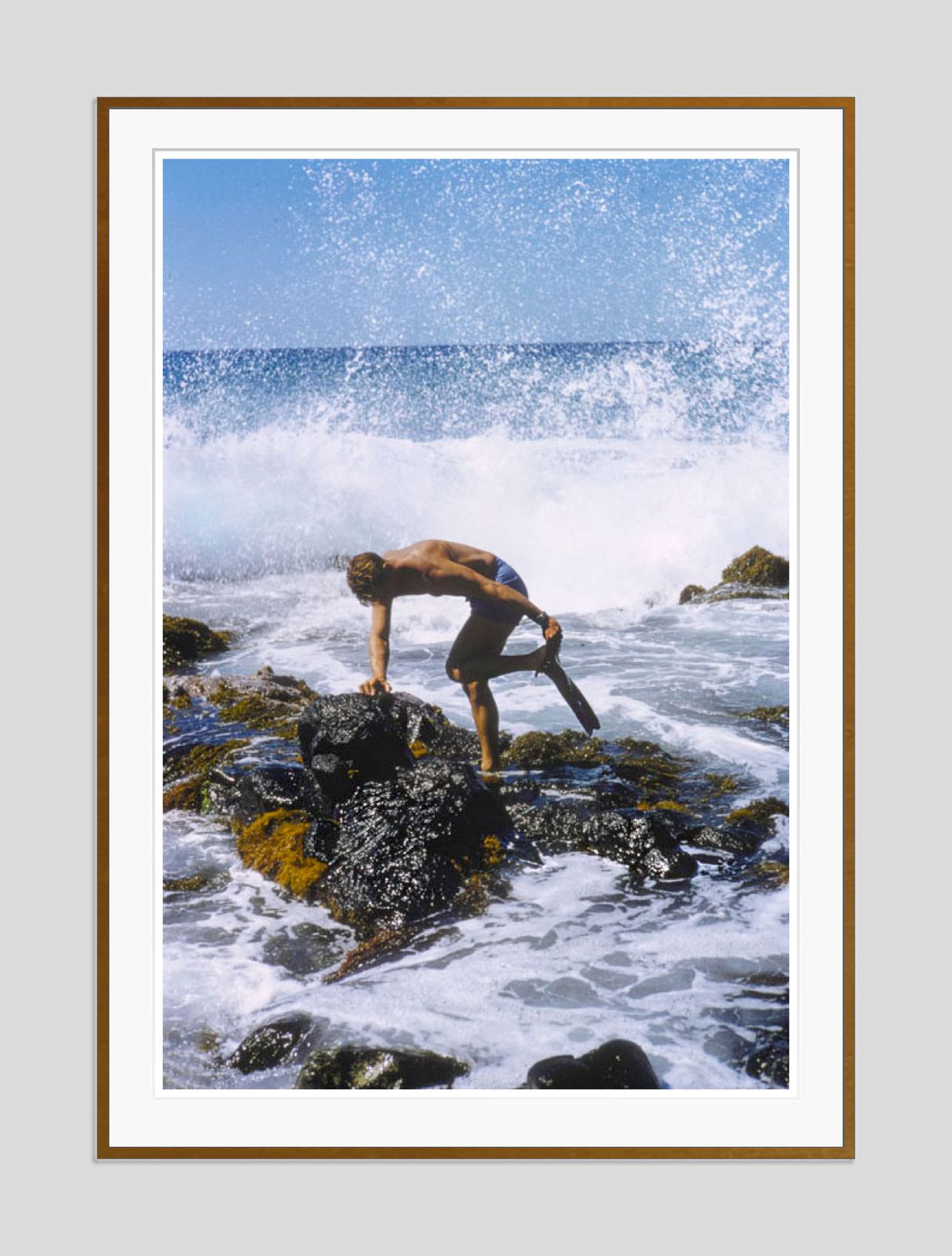 Hawaiian Scenes By Toni Frissell Oversize Archival Pigment Print Framed In Brown