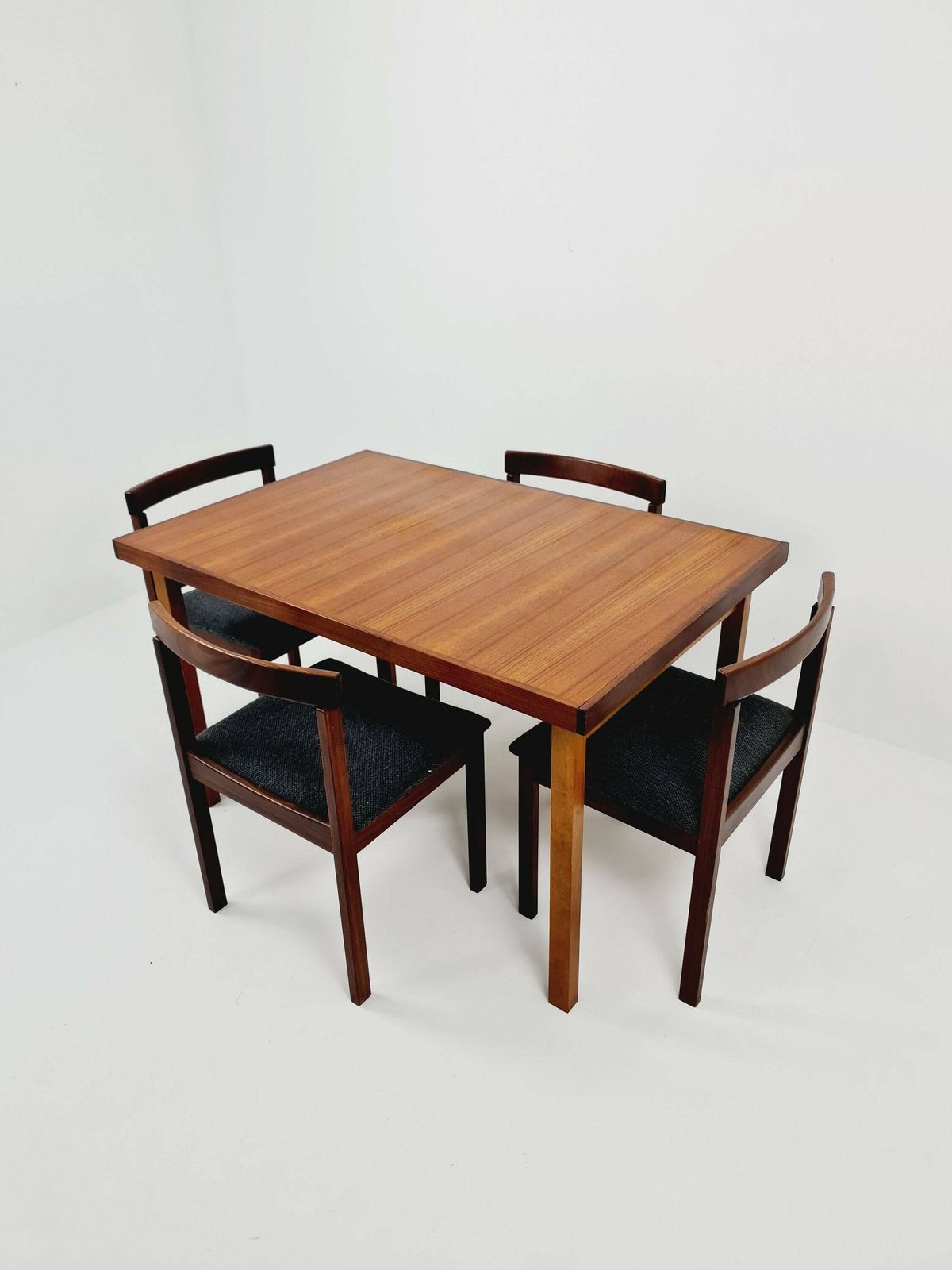 Mid Centruy Finland Teak Dining Table & Chairs By Pippo For Asko ,1960s