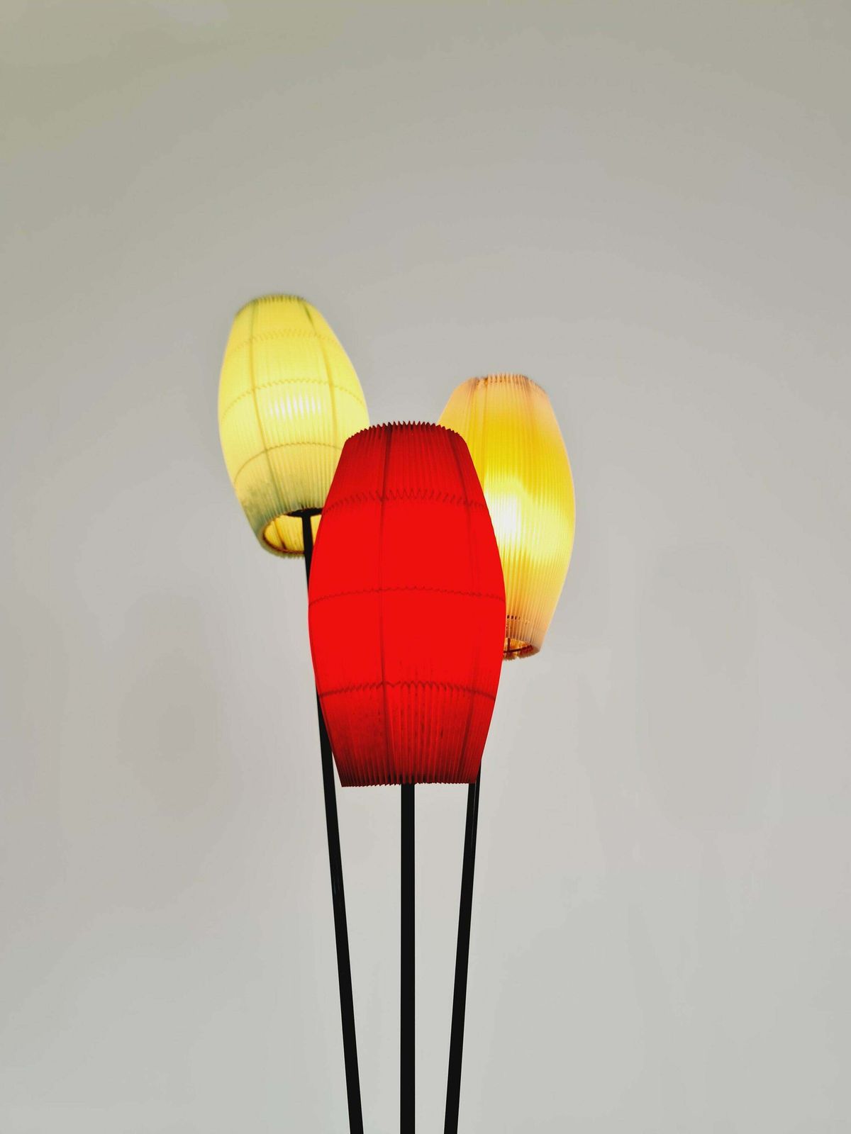 Tripod Swedish Vintage Floor Lamp In Metal By Möller Armatur Eskilstuna Mae, 1950s photo 872.0