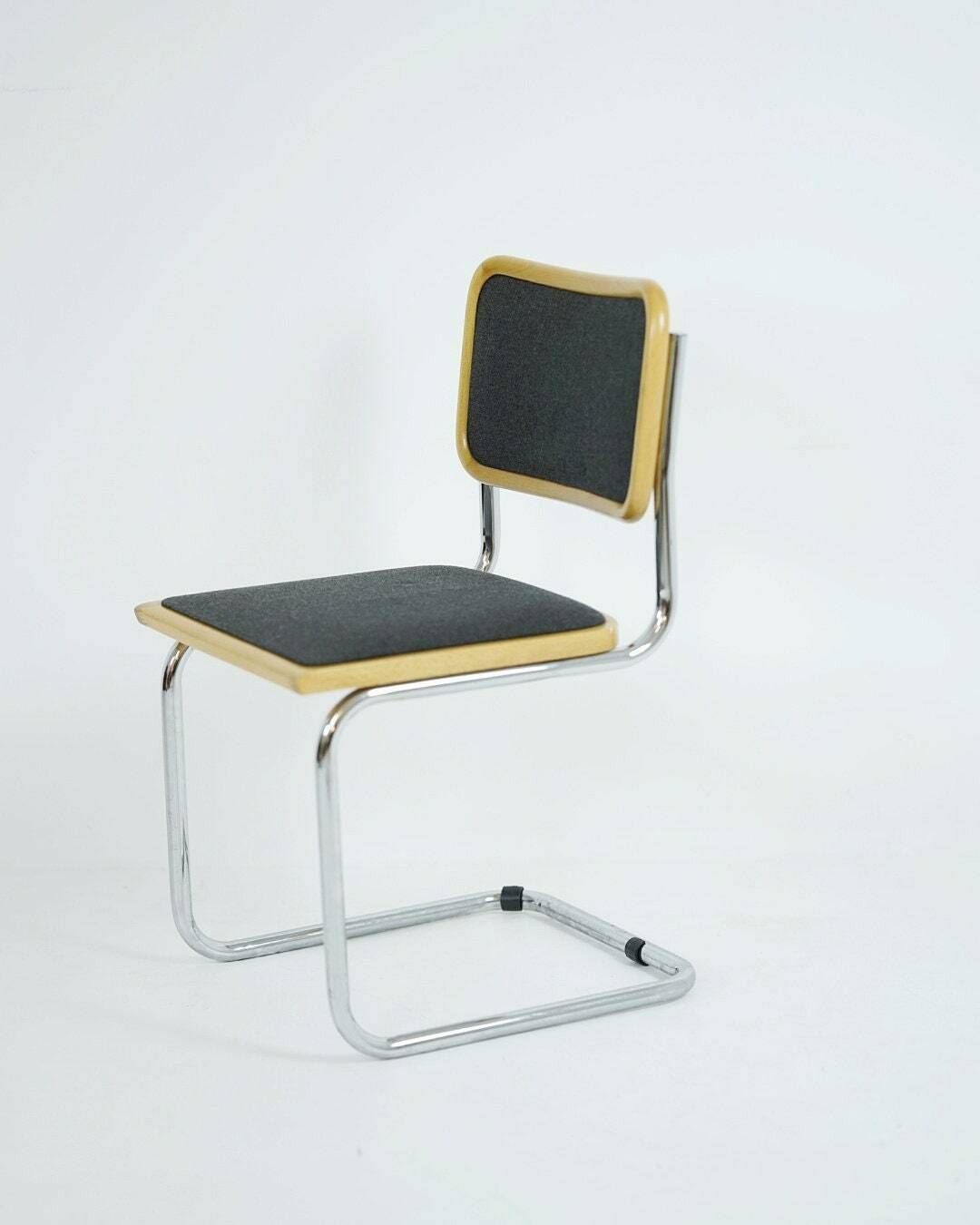 Set Of 5 Marcel Breuer B32 Upholstered Cesca Chair, Bauhaus Design By Bene photo furniture