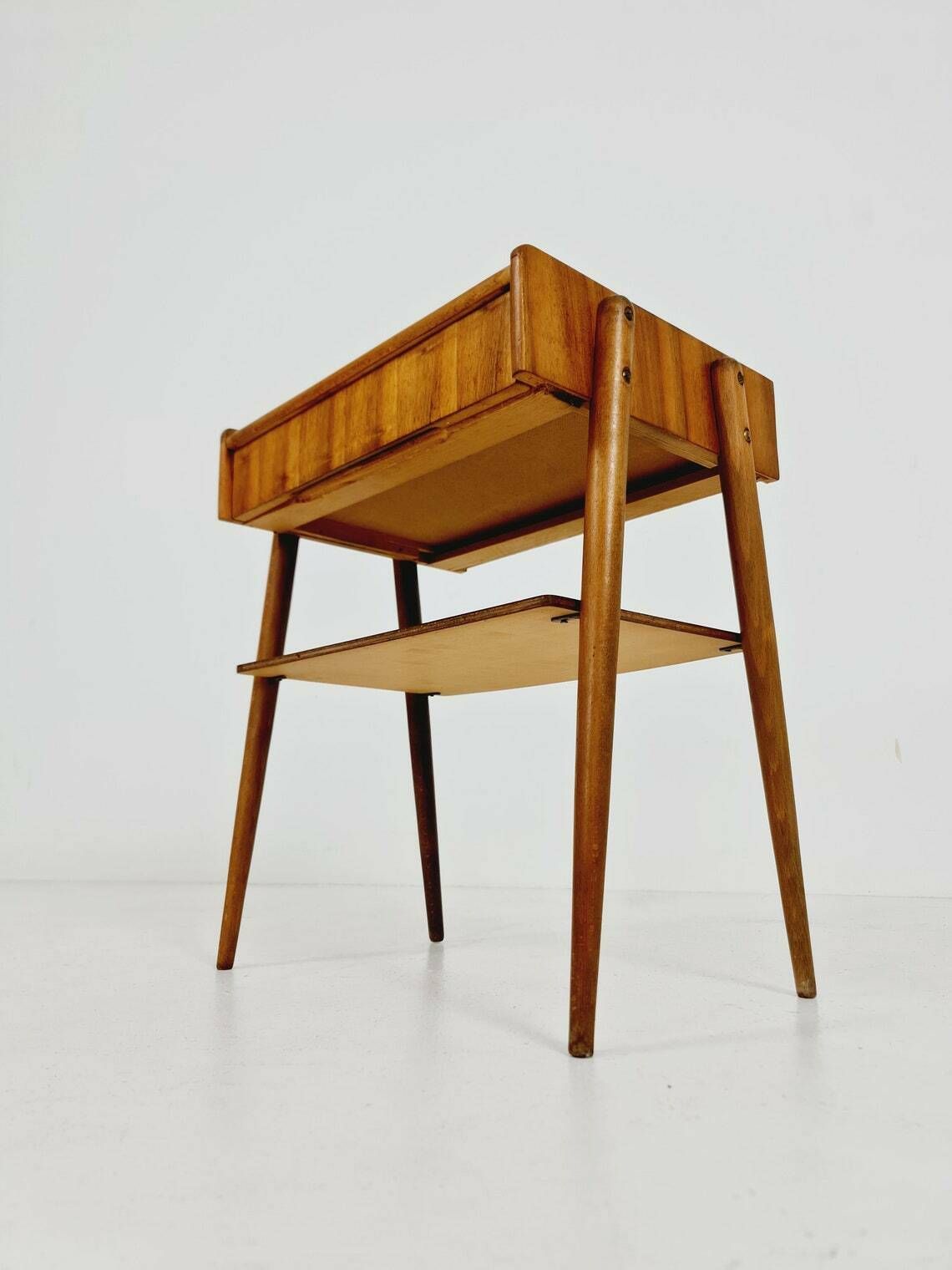 Midcentury Carlstrom & Co Teak Vintage Side Table Bedside Table Night Stand 1960s photo 442.0