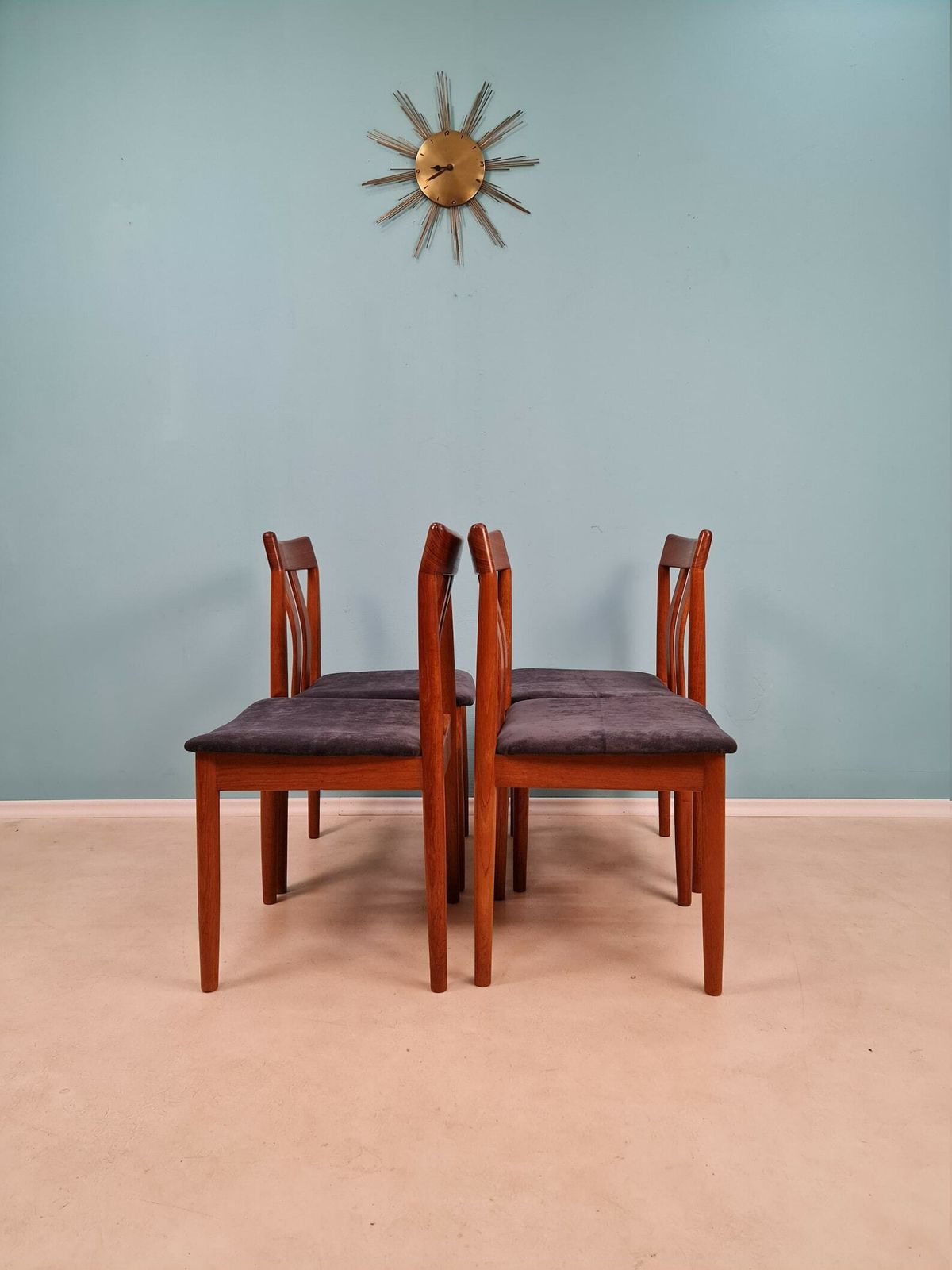 Mid Century Danish Teak Dining Chair By Vamdrup Möbelfabrik 1960s Set Of 4 photo Furniture