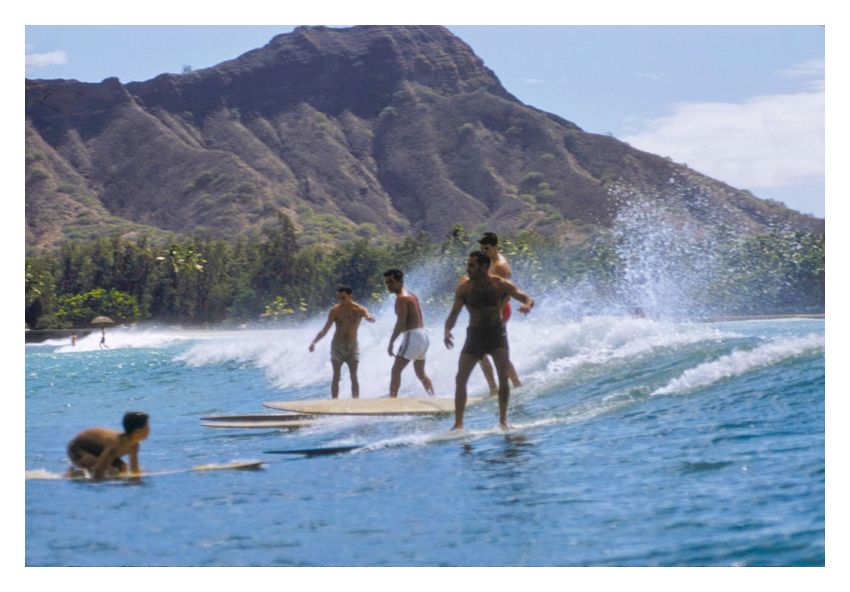 Hawaiian Scenes By Toni Frissell Oversize Archival Pigment Print Framed In Brown photo furniture