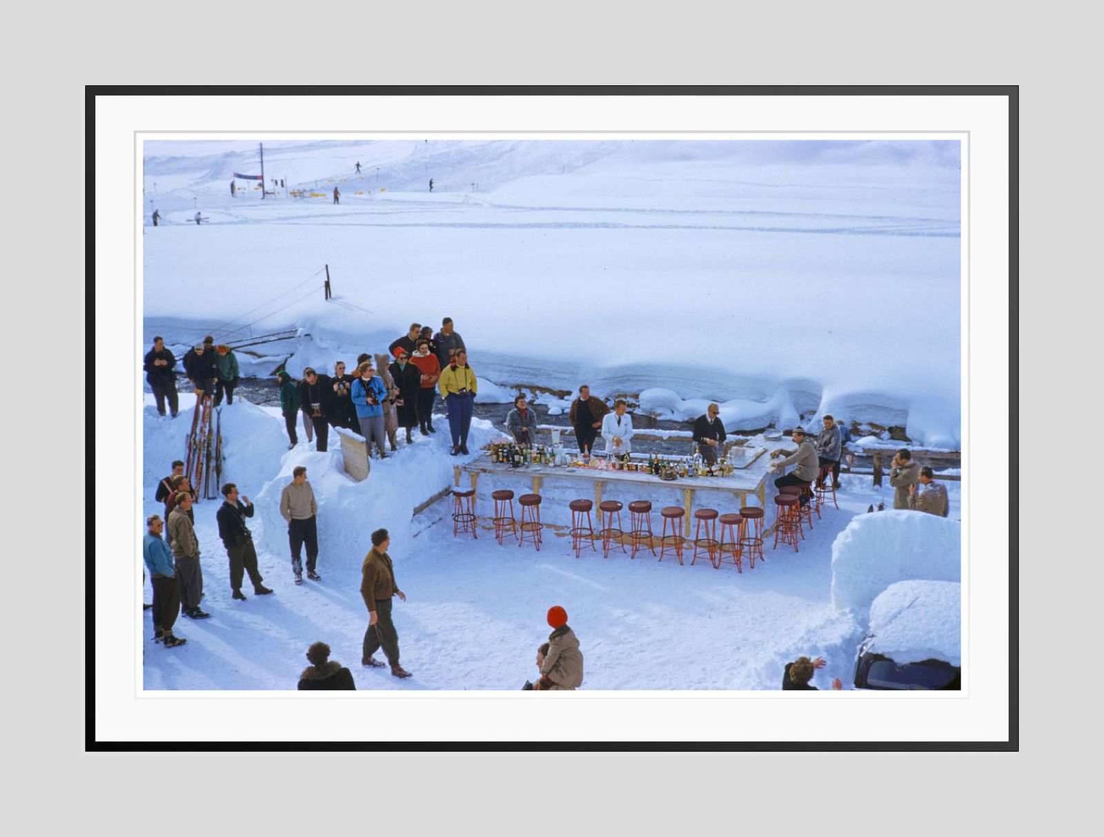 Ice Bar By Toni Frissell Oversize Archival Pigment Print Framed In Black