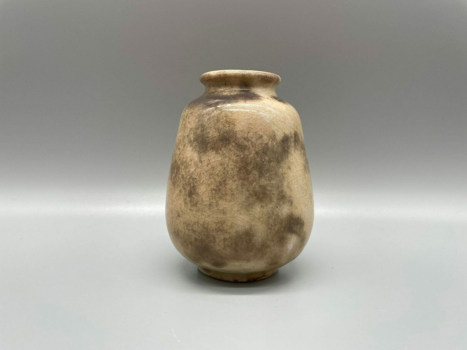 Richard Uhlemeyer Vase In Delicate Beige Tones, Germany 1940s photo for sale
