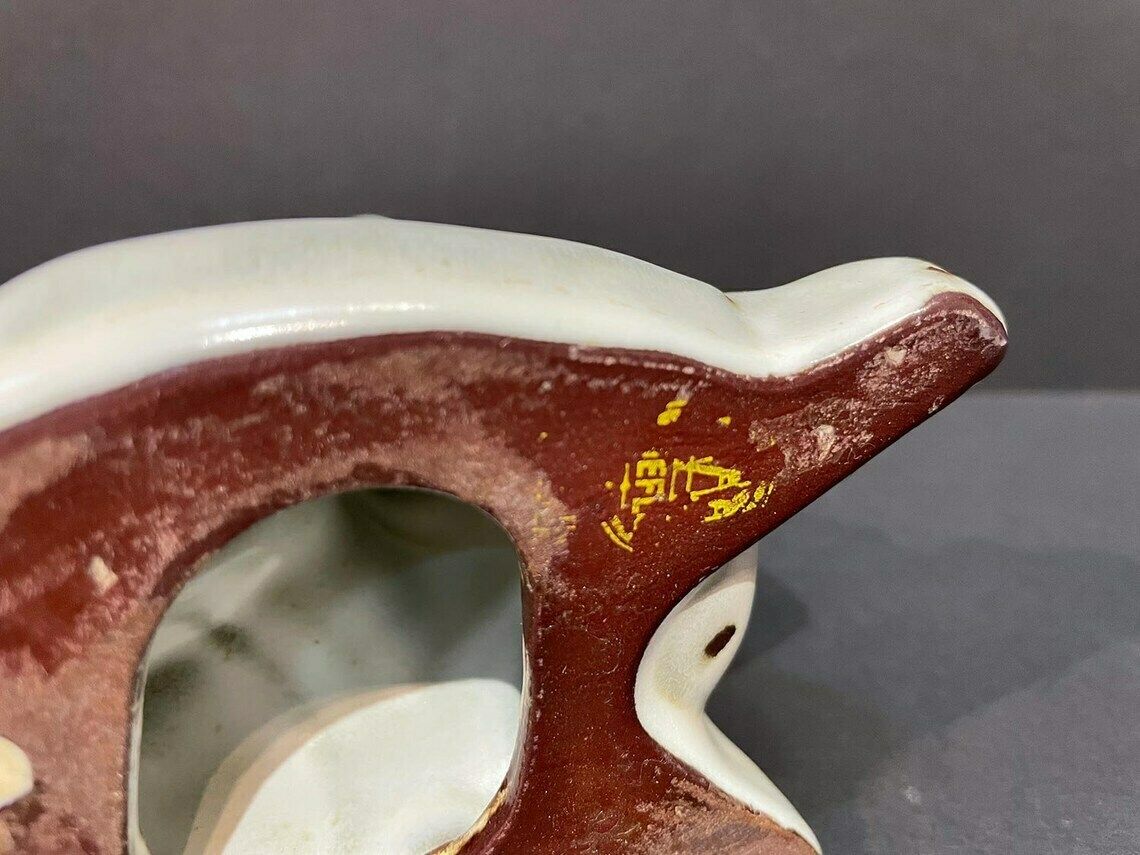 Maggie Wibom For Gefle Ceramics, White Art Deco Figurine, Mermaid, Signed, Swedish 1930s photo buy