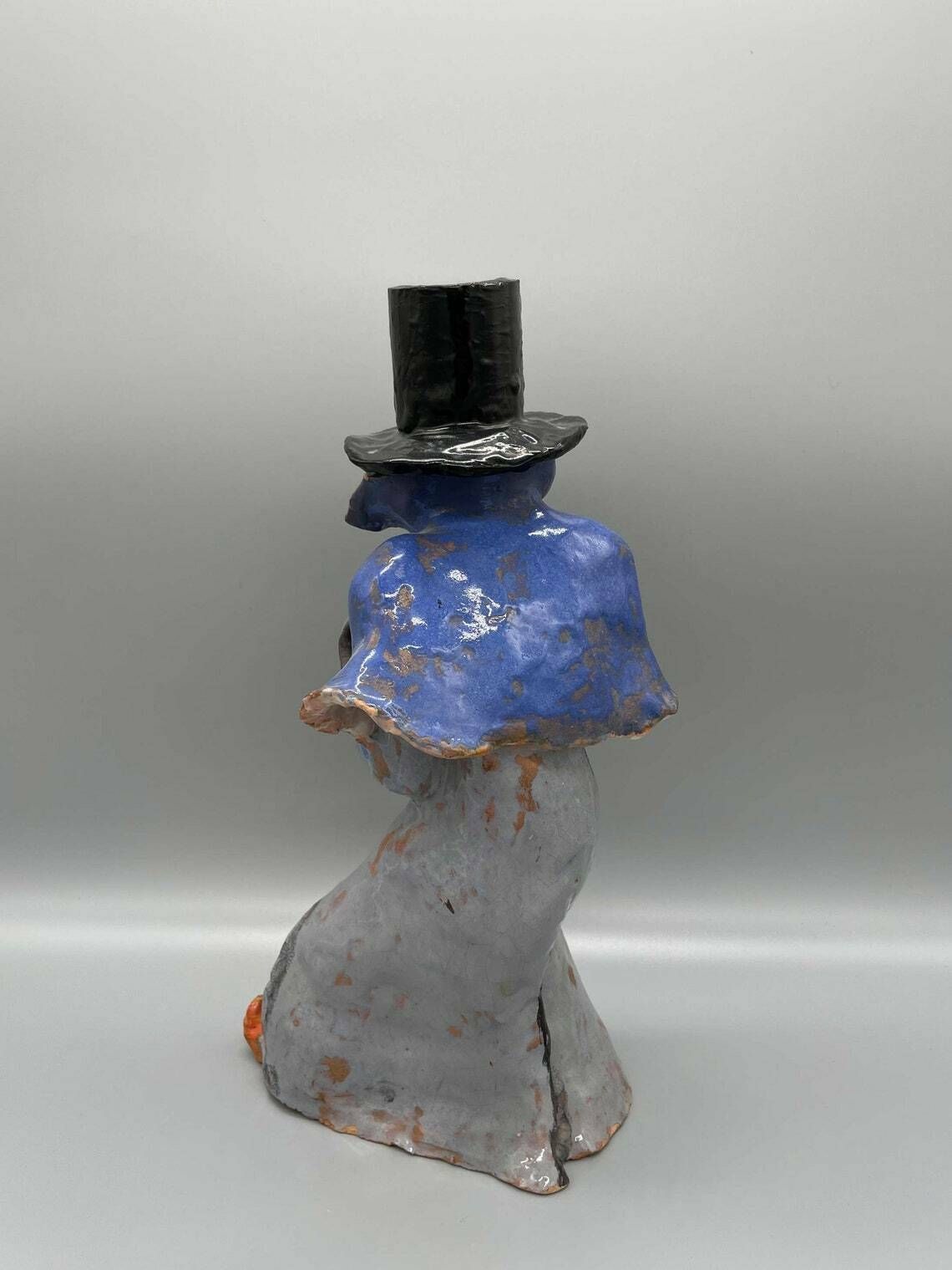 Magician With A Snake Unique Ceramic In The Style Of The Wiener Werkstätte Around 1920 photo Art