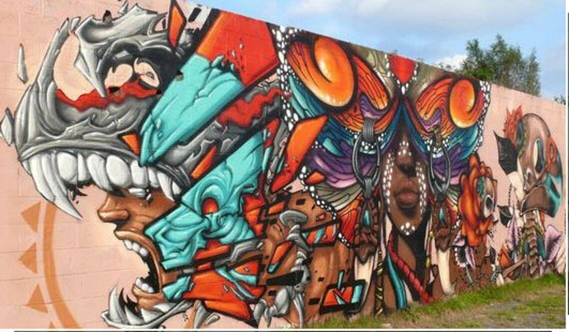 Bastards, By Opoil, Street Art Artist, Signed, 2000s photo Art