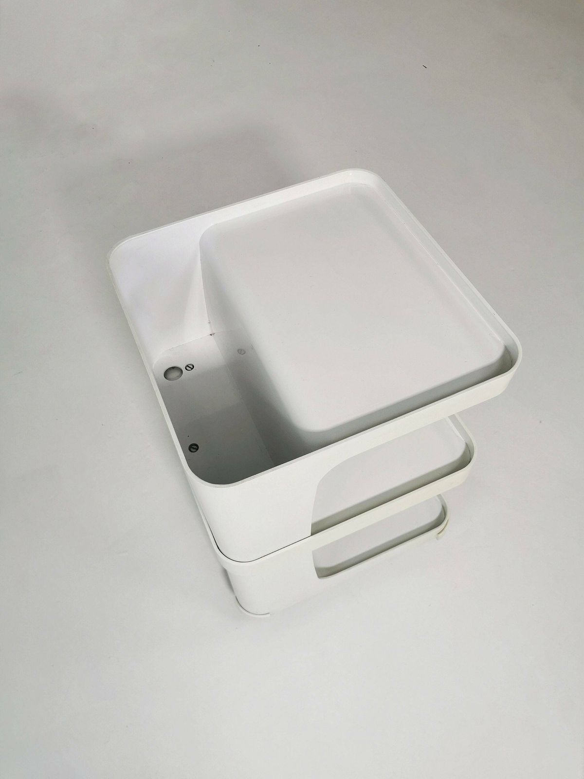Spsceage Side Table Or Mini Bar Trolly By Flair For Prisunic. Molded Plastic 1980s photo Furniture
