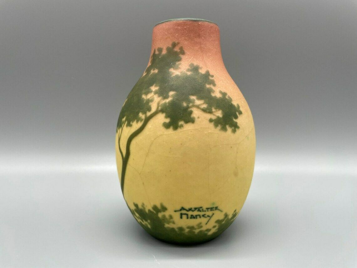 Exceptional Art Nouveau Vase Dawn By Amalric Walter, Nancy, Around 1890 photo furniture