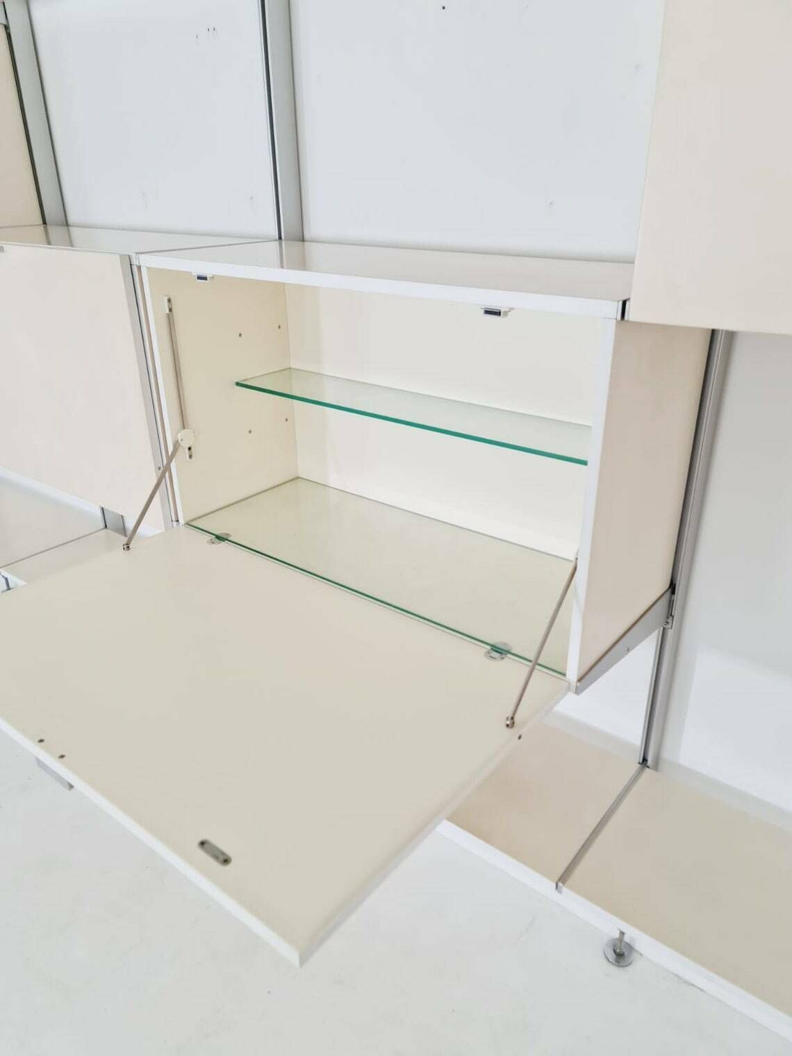 Rare Freestanding Modular George Nelson Wall Unit Bookcase, Herman Miller International Collection "Vitra", 1960s photo vintage
