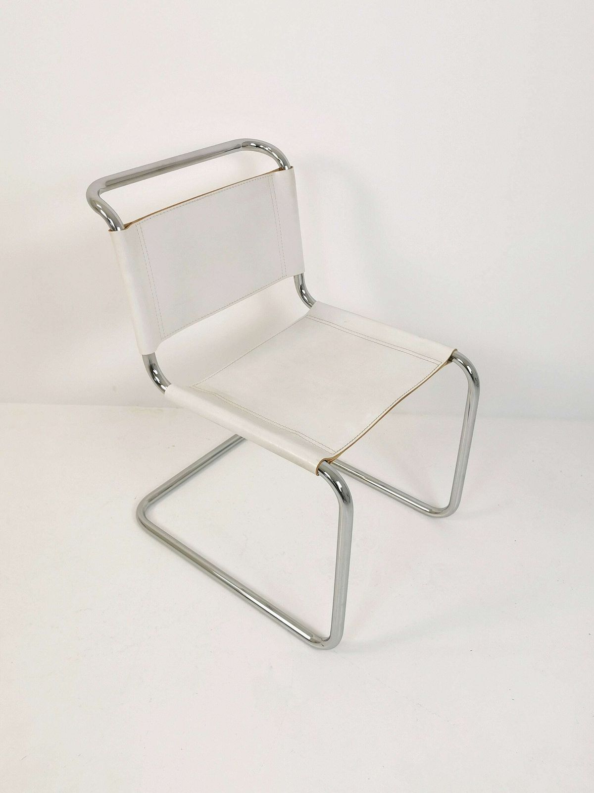 1 Of 4 Mid Century Vintage S33 White Chair From Mart Stam By Fasem Italy 1980er photo furniture