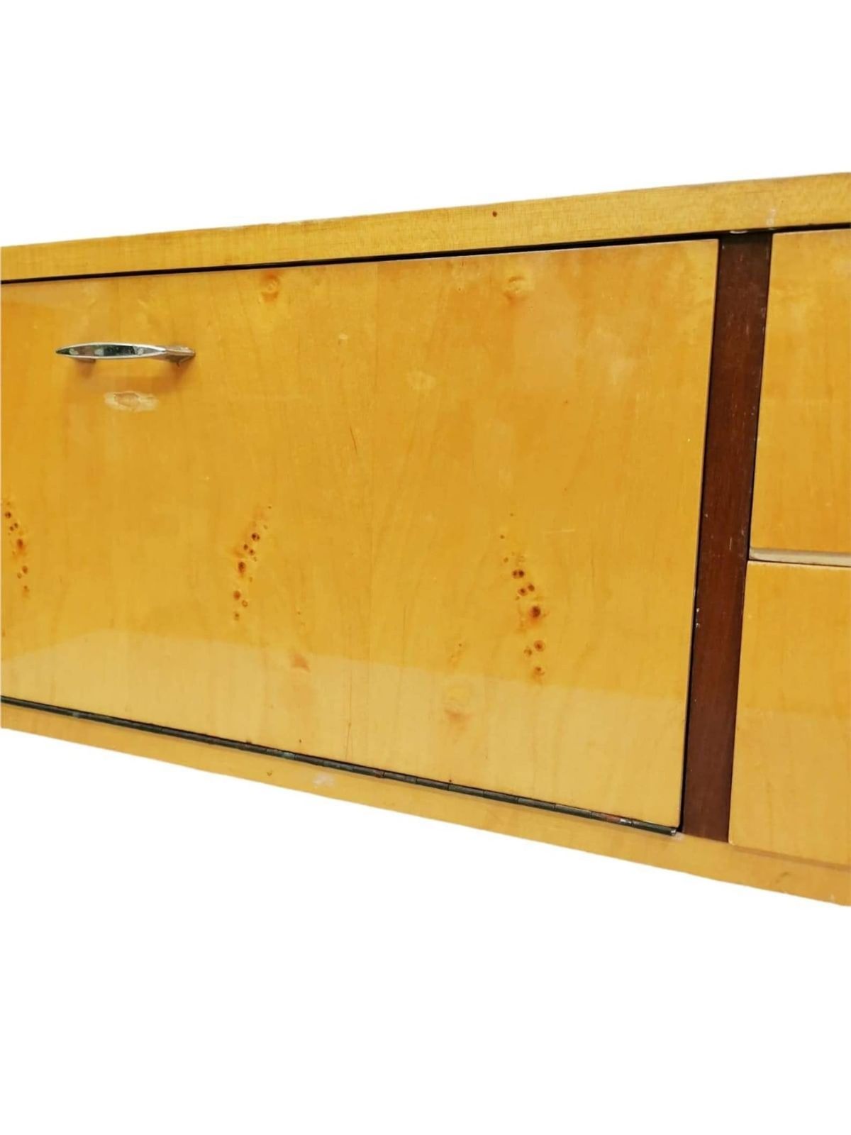 Mid Century Modern Vintage Maple Tree Side Board  Desser Or Chest Of Drawers Which Were Designed And Manufactured, 1960s, Italy Rome photo vintage