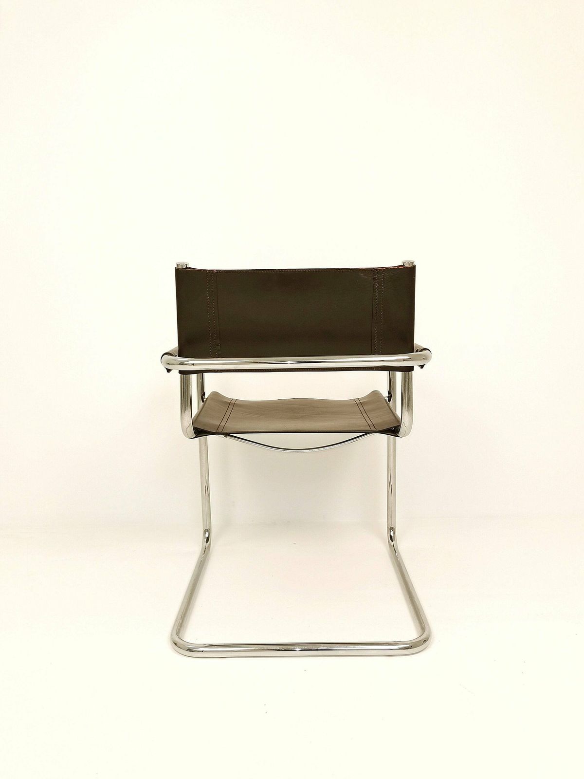 1 Of 6 Braun Mg5 Centro Studi Desk Chair By Mart Stam & Marcel Breuer For Fasem Italy, 1980s photo vinterior